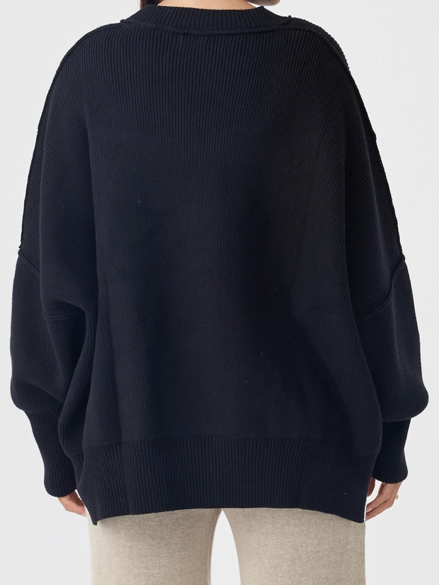 Harper Knit Sweater | Black