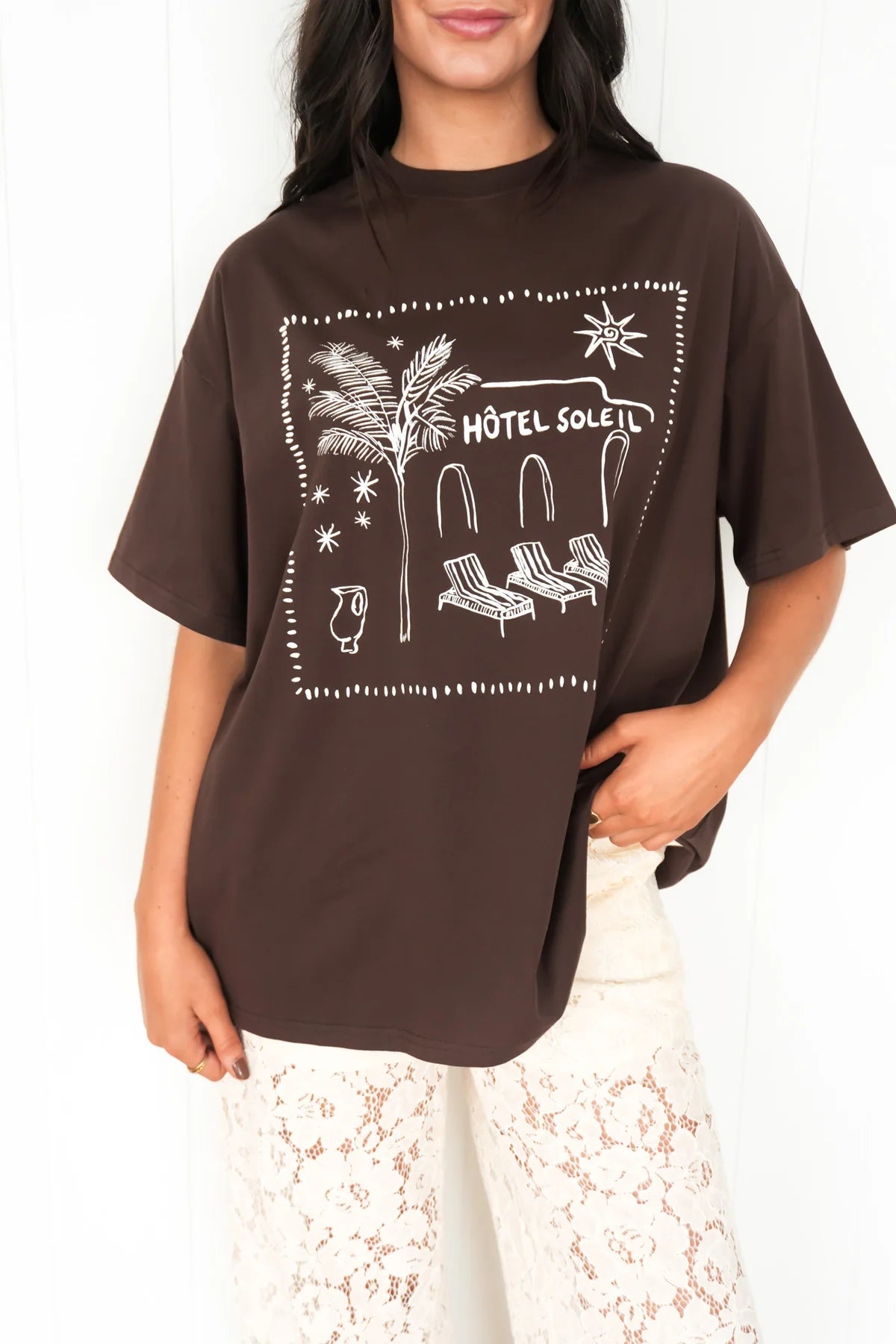 Hotel Soleil Tee | Chocolate