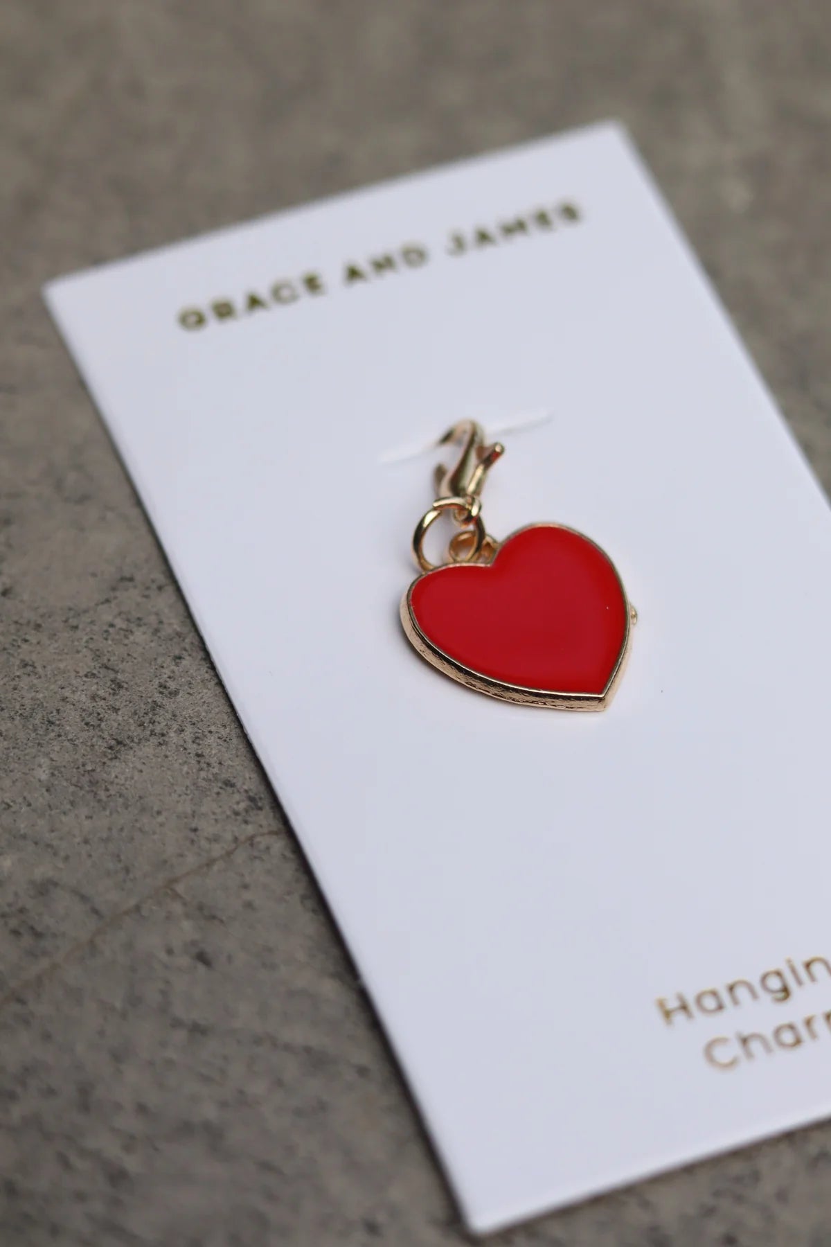 Grace & James Love Heart Charm