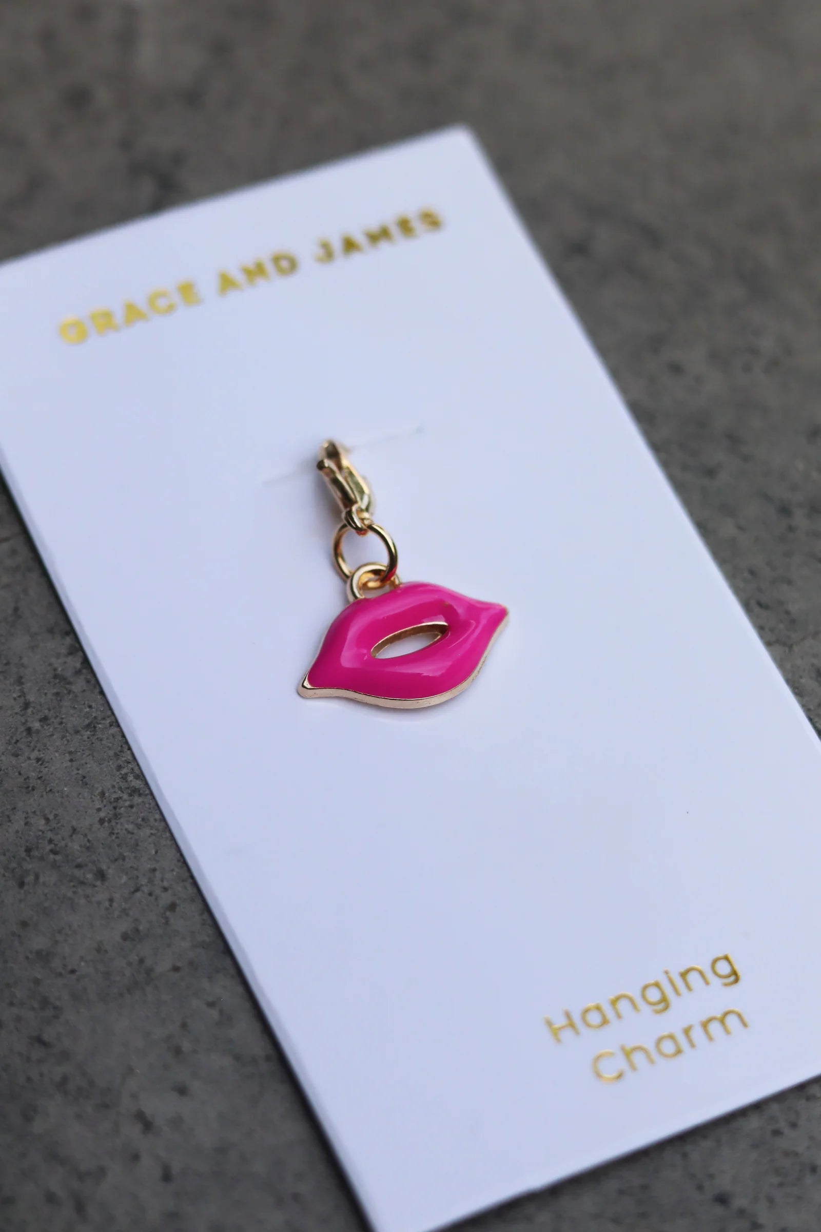 Grace & James Kiss Charm