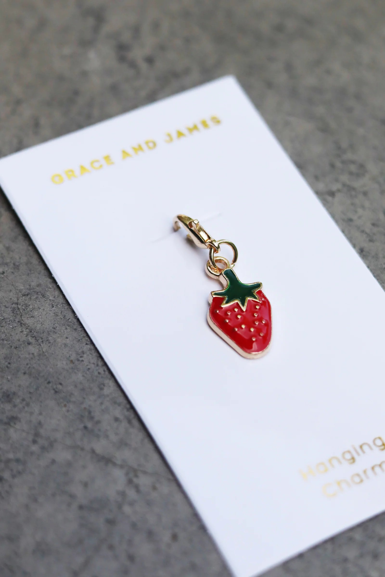 Grace & James Strawberry Charm