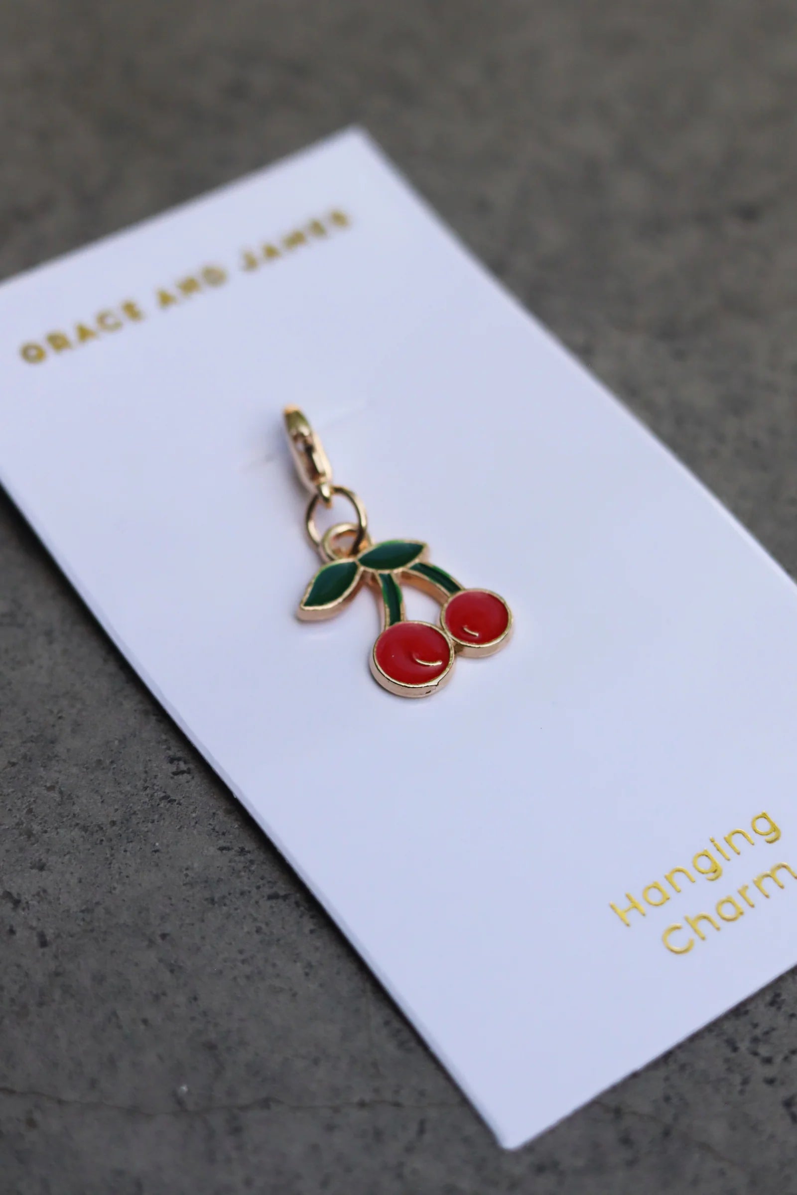 Grace & James Cherries Charm