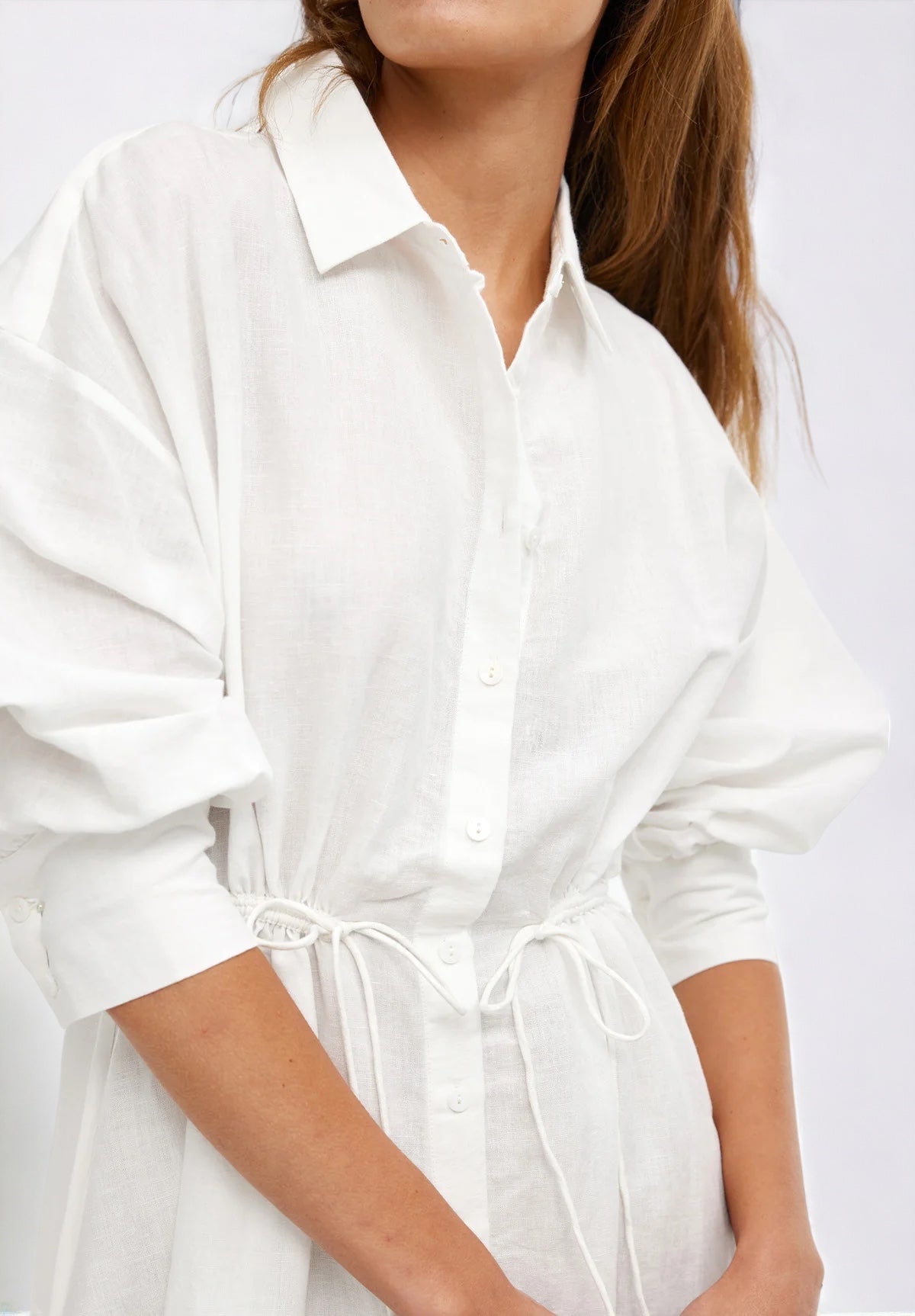 Isla Shirt Dress | Ivory