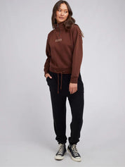 Juniper 3/4 Zip Crew | Brown