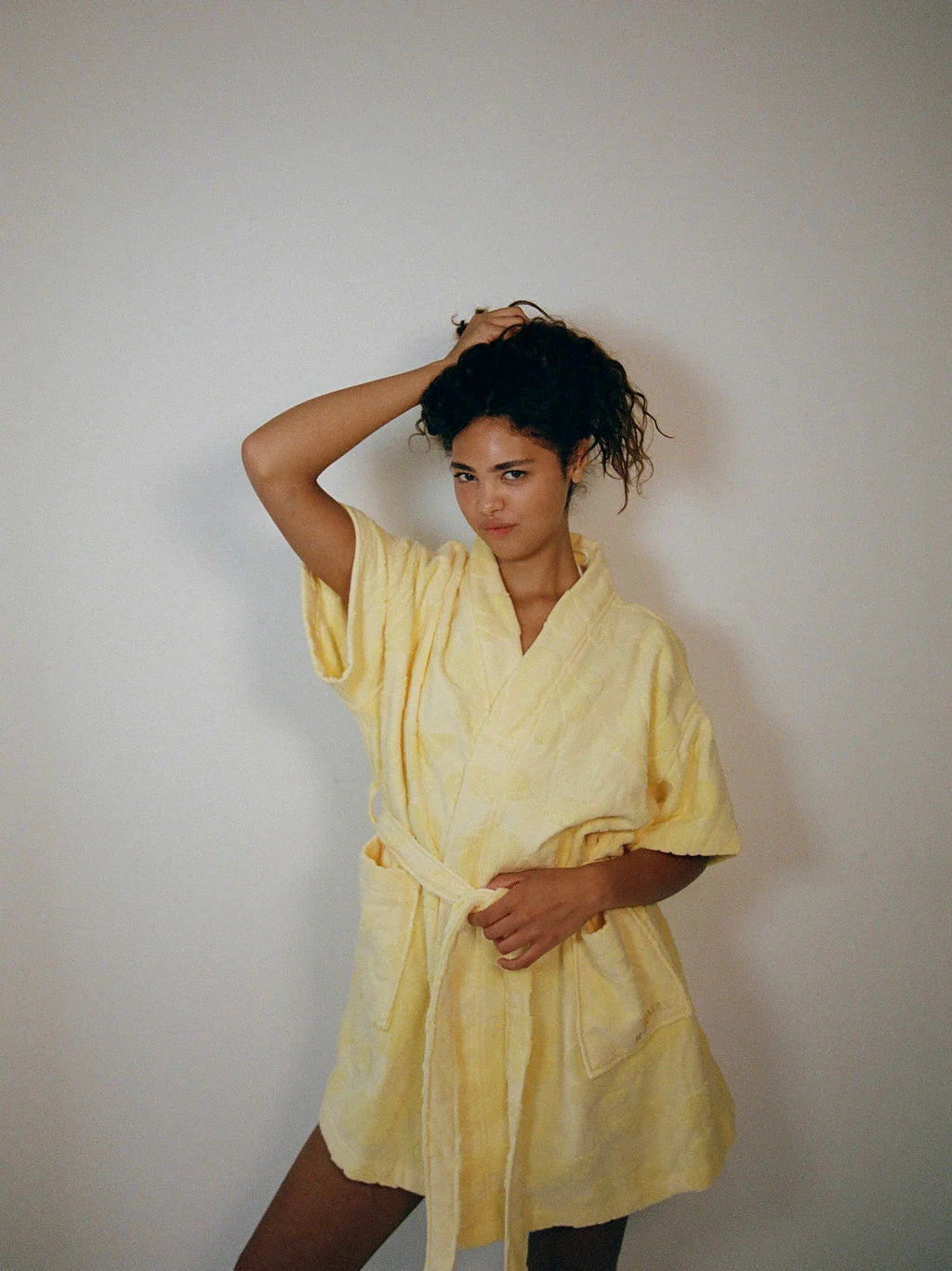 Yellow Cotton Beach & Bathrobe