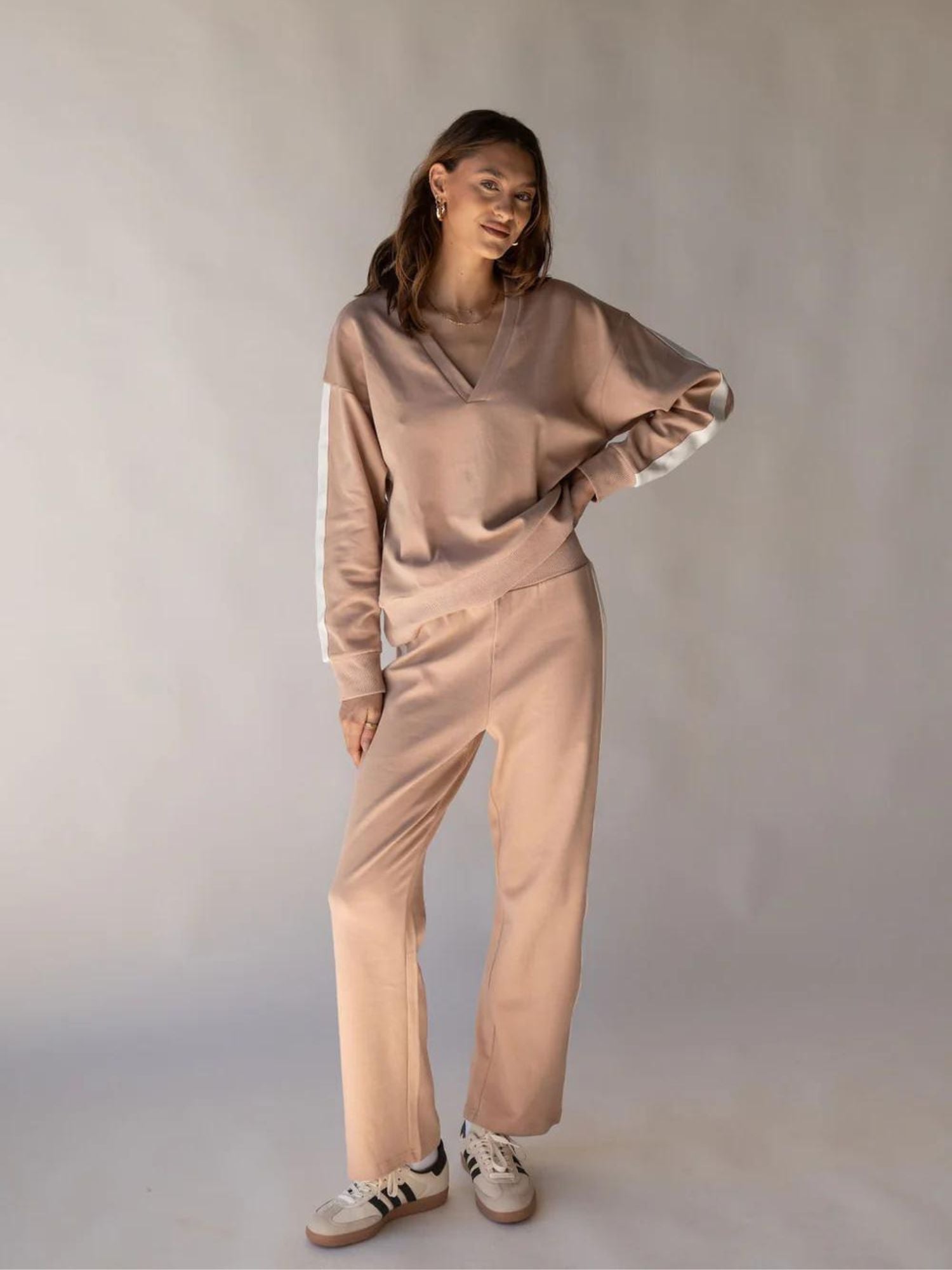 Serafina Knit Pant | Macadamia