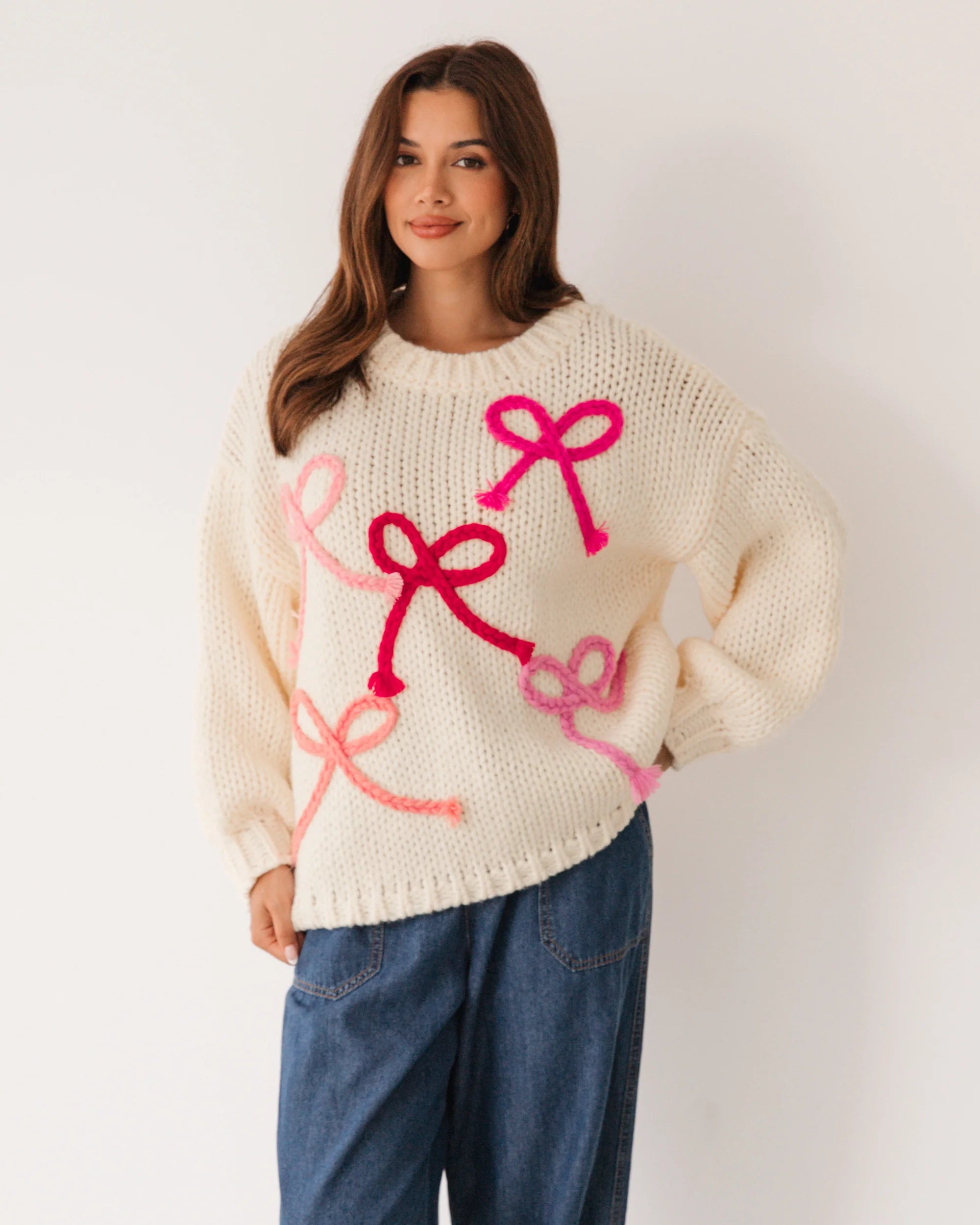 Bow Detailed Knit