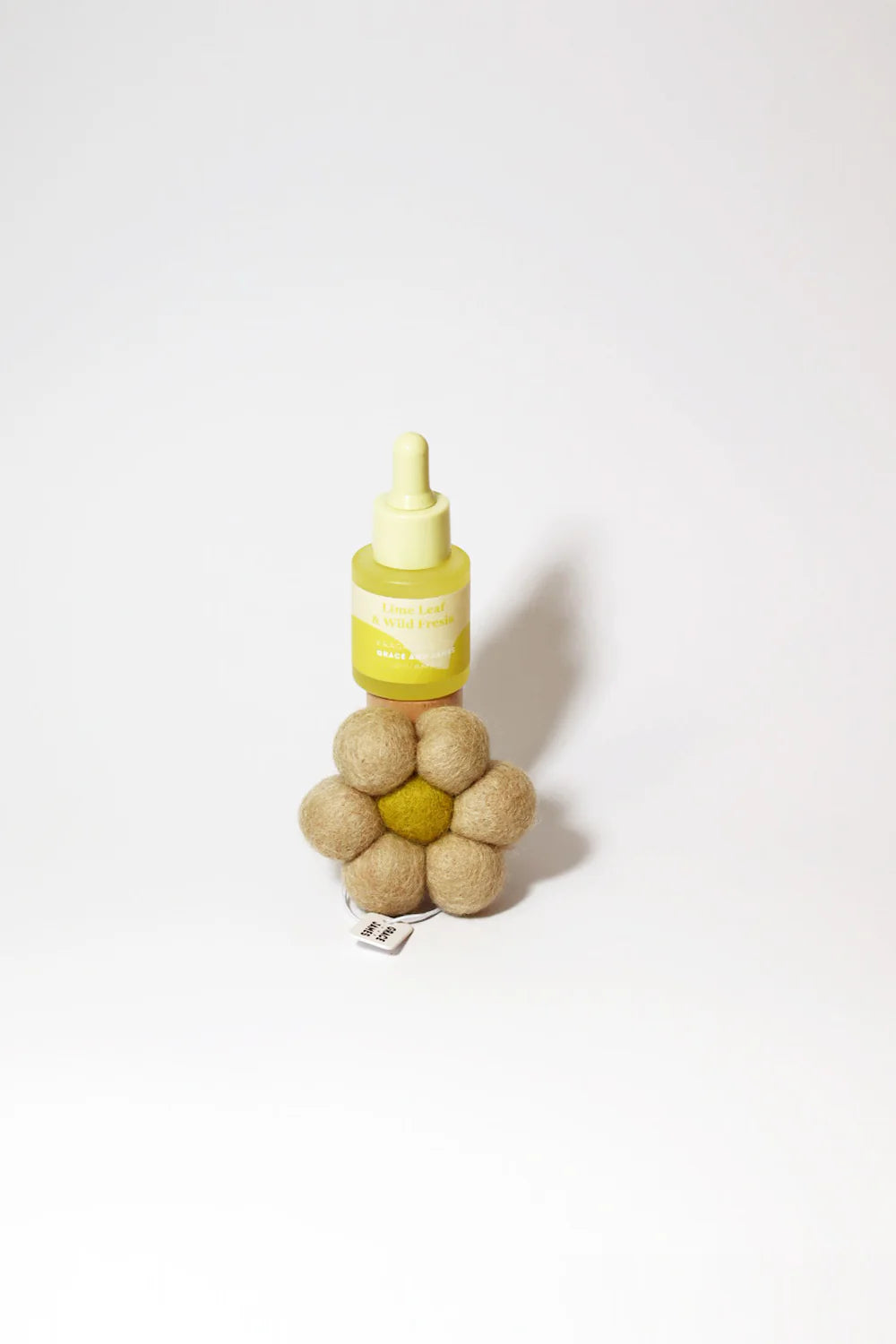 Grace & James Bloom Collection Felt Air Freshener  | Lime Leaf & Wild Freesia