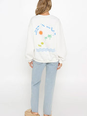 Lost In Soleil Sweater | White