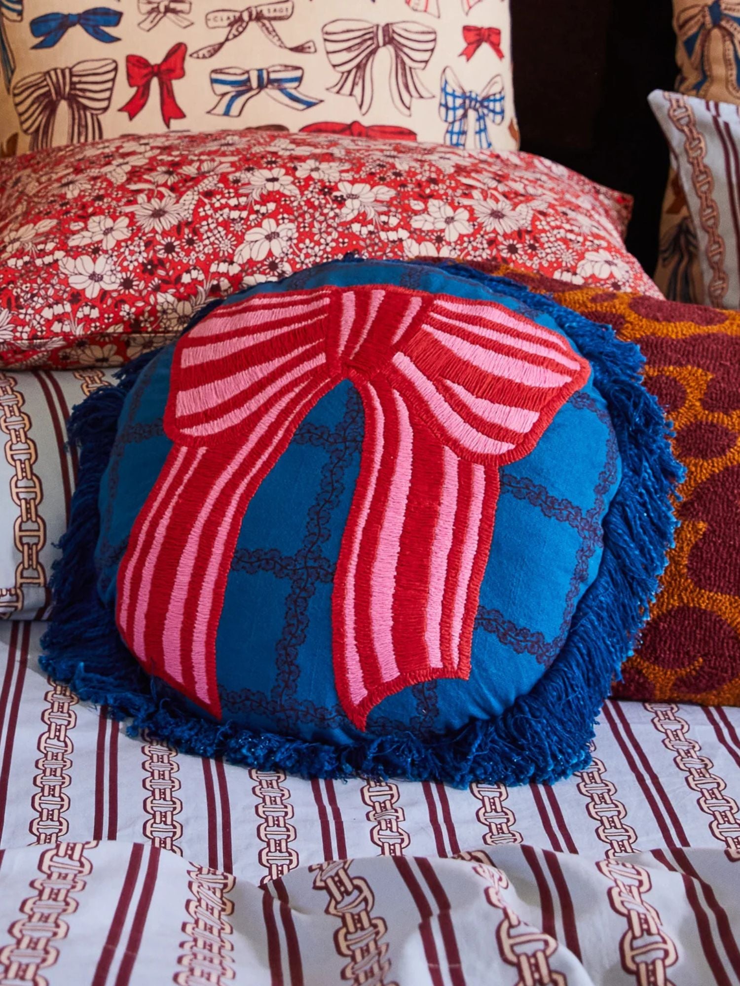 Lottie Embroided Cushion