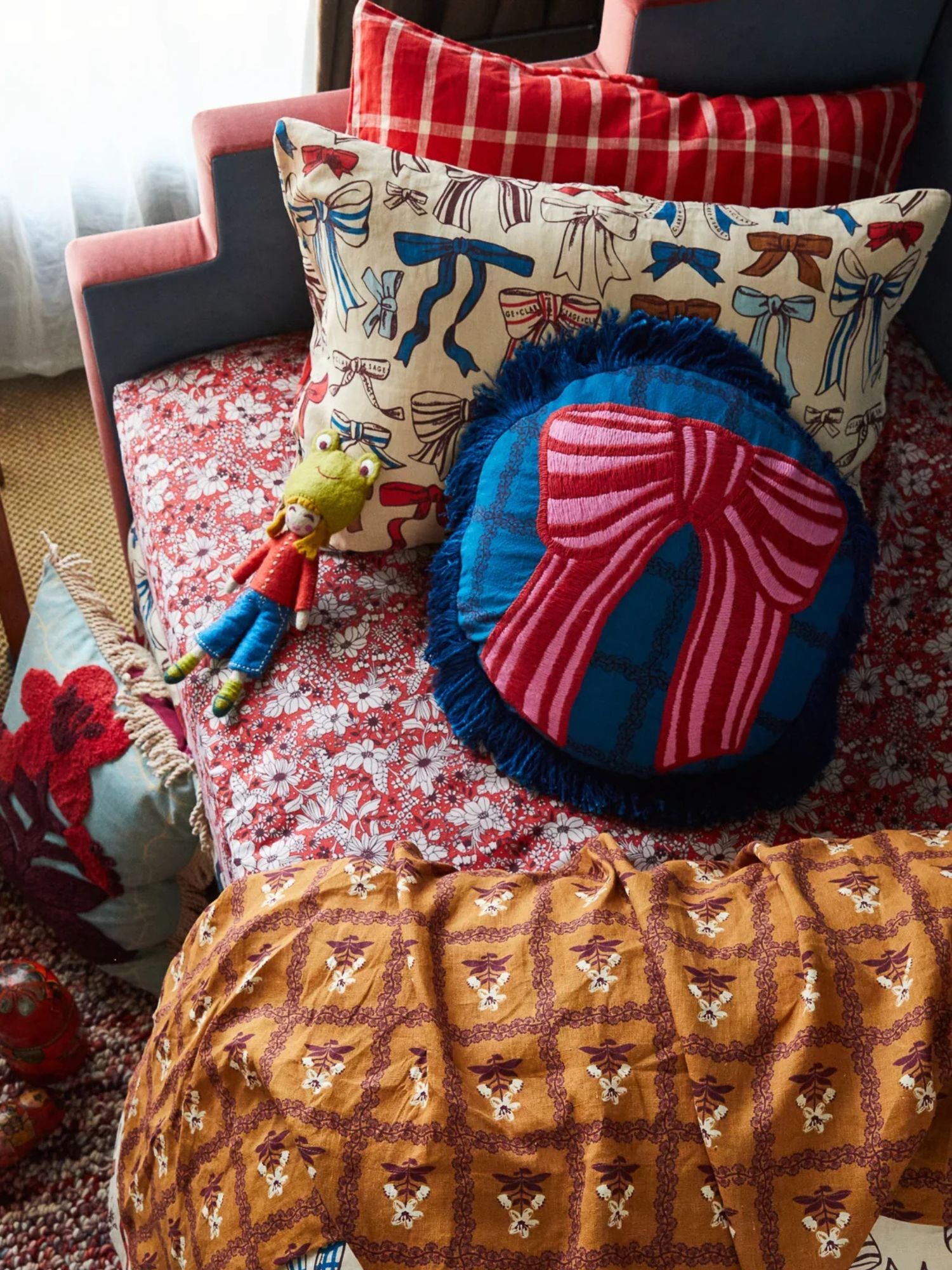 Lottie Embroided Cushion