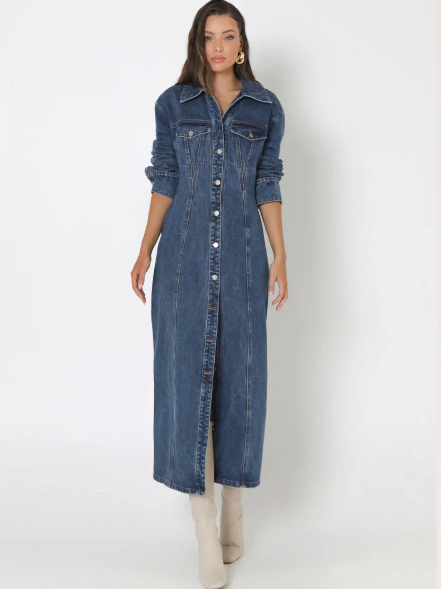 Luca Maxi Dress | Denim