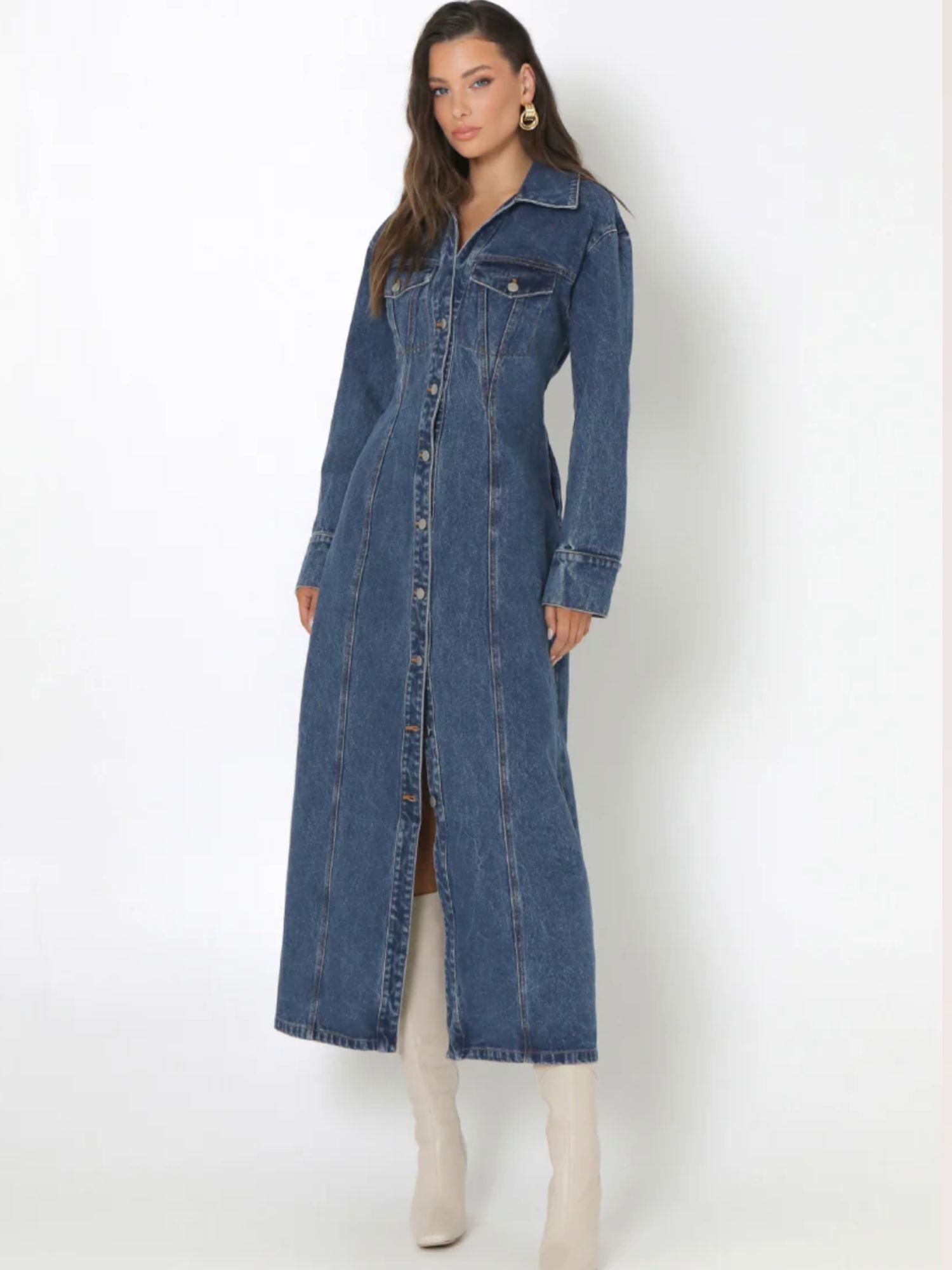 Luca Maxi Dress | Denim