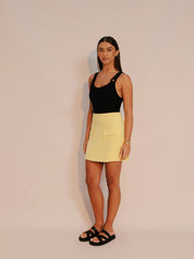 Matisse Mini Skirt | Lemon