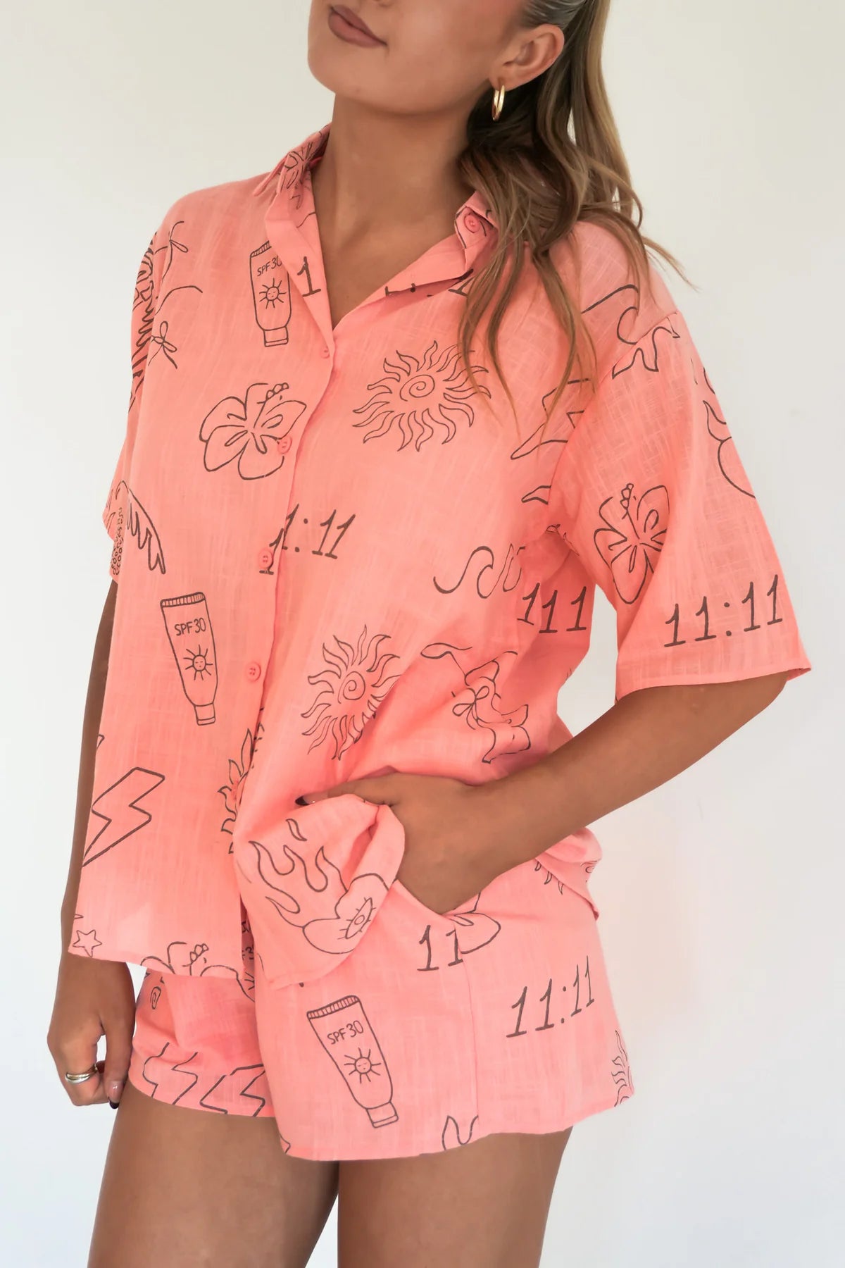 Marcy Set Angel Numbers | Peach/Choc