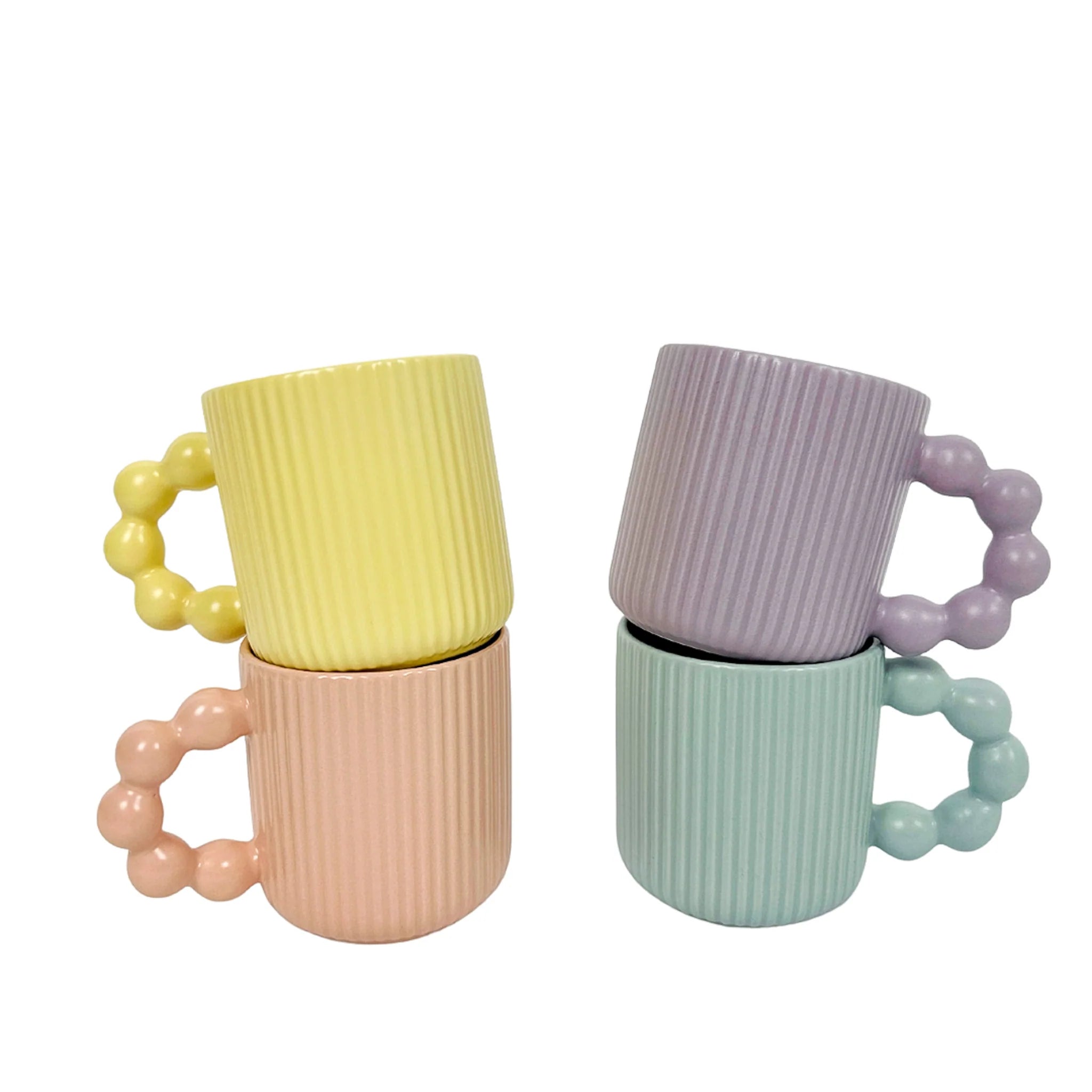 Pearl Ceramic Mugs | Pink