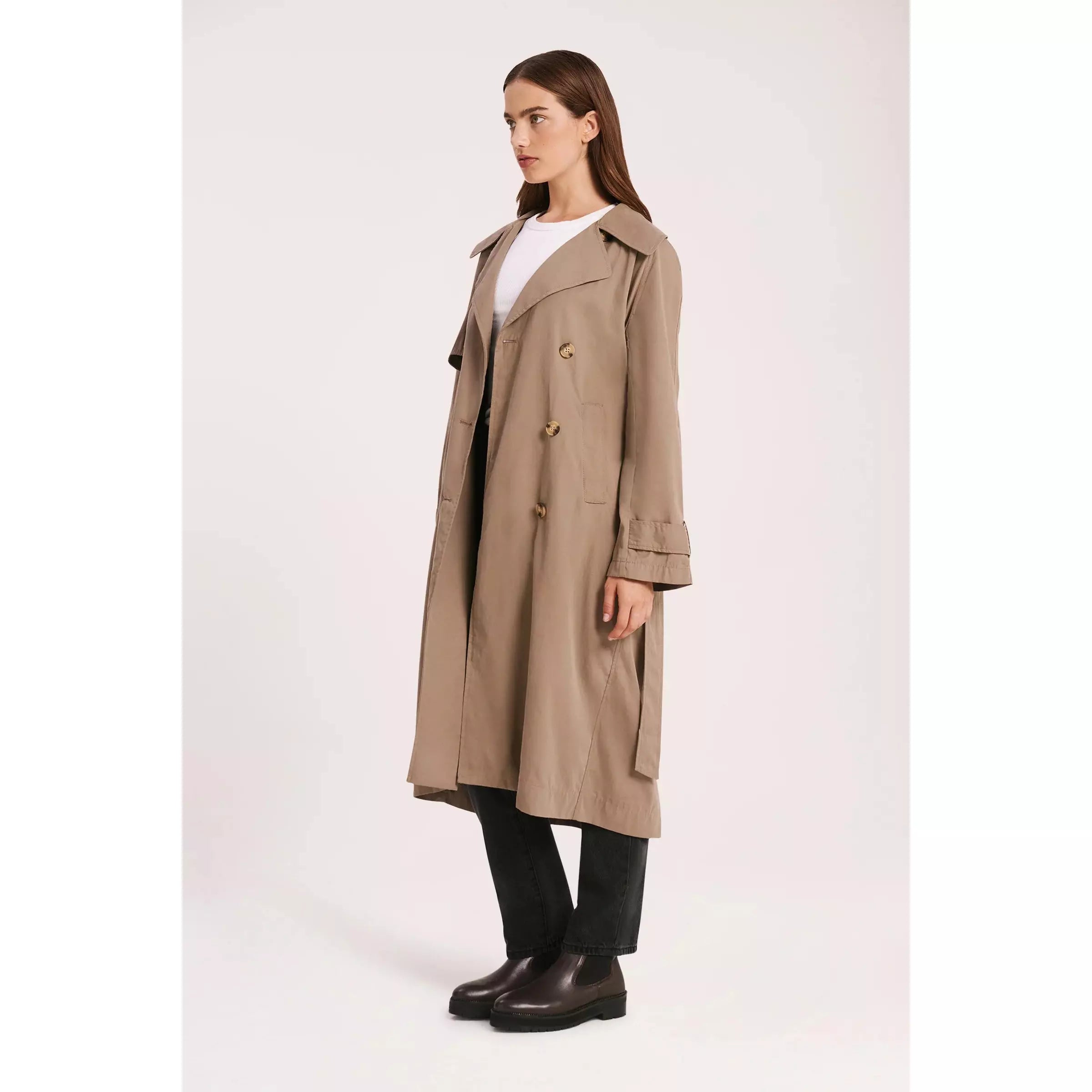 Nude Lucy Orb Odyssey Trench Coat | Smoke