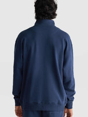 College Logo Quarter Zip | Navy