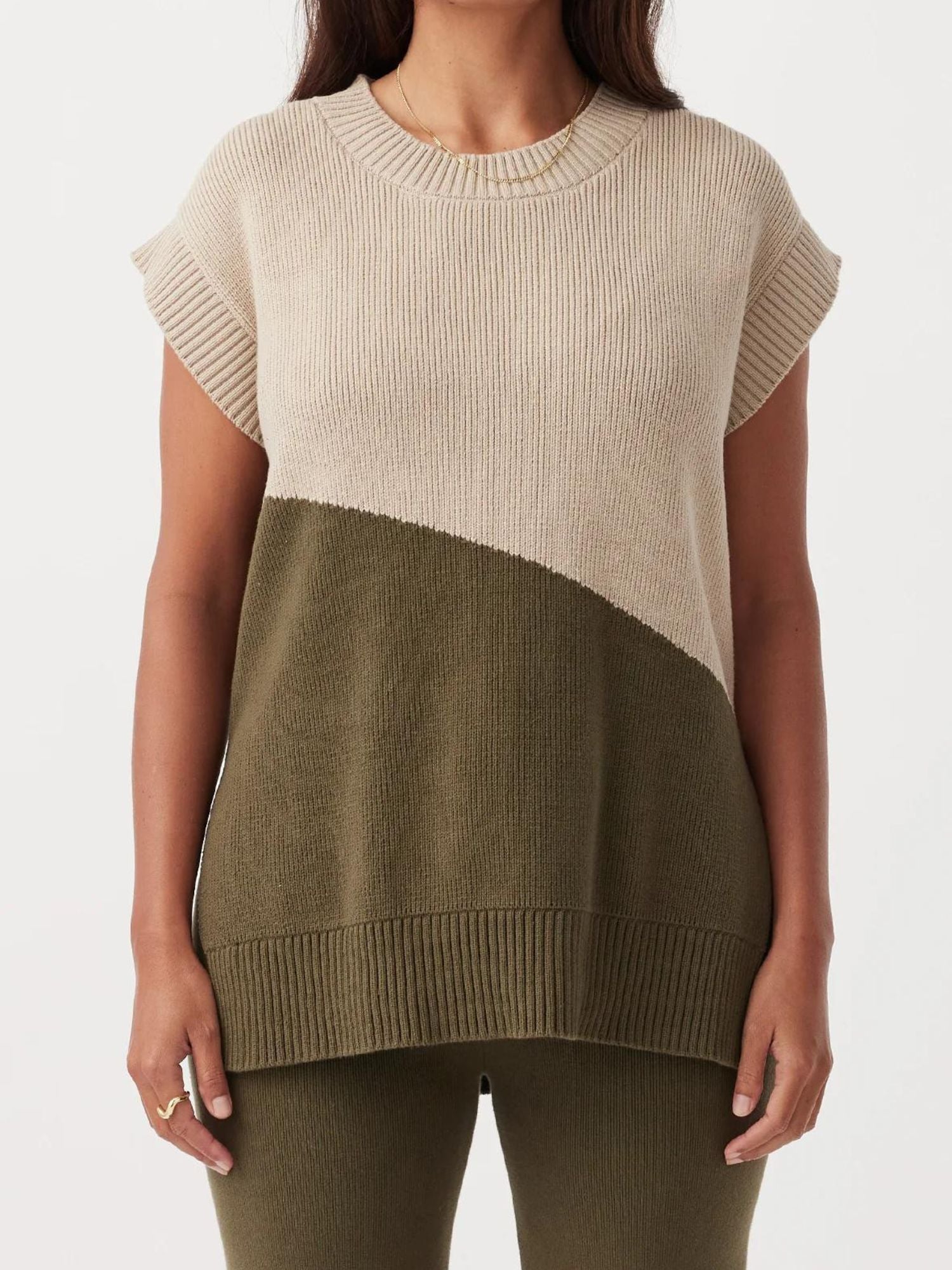 Neo Vest | Taupe & Olive