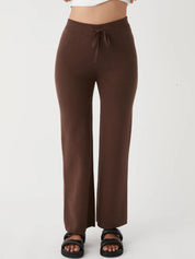 Noa Organic Knit Pant | Chocolate