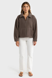Georgia Sherpa Jacket | Espresso
