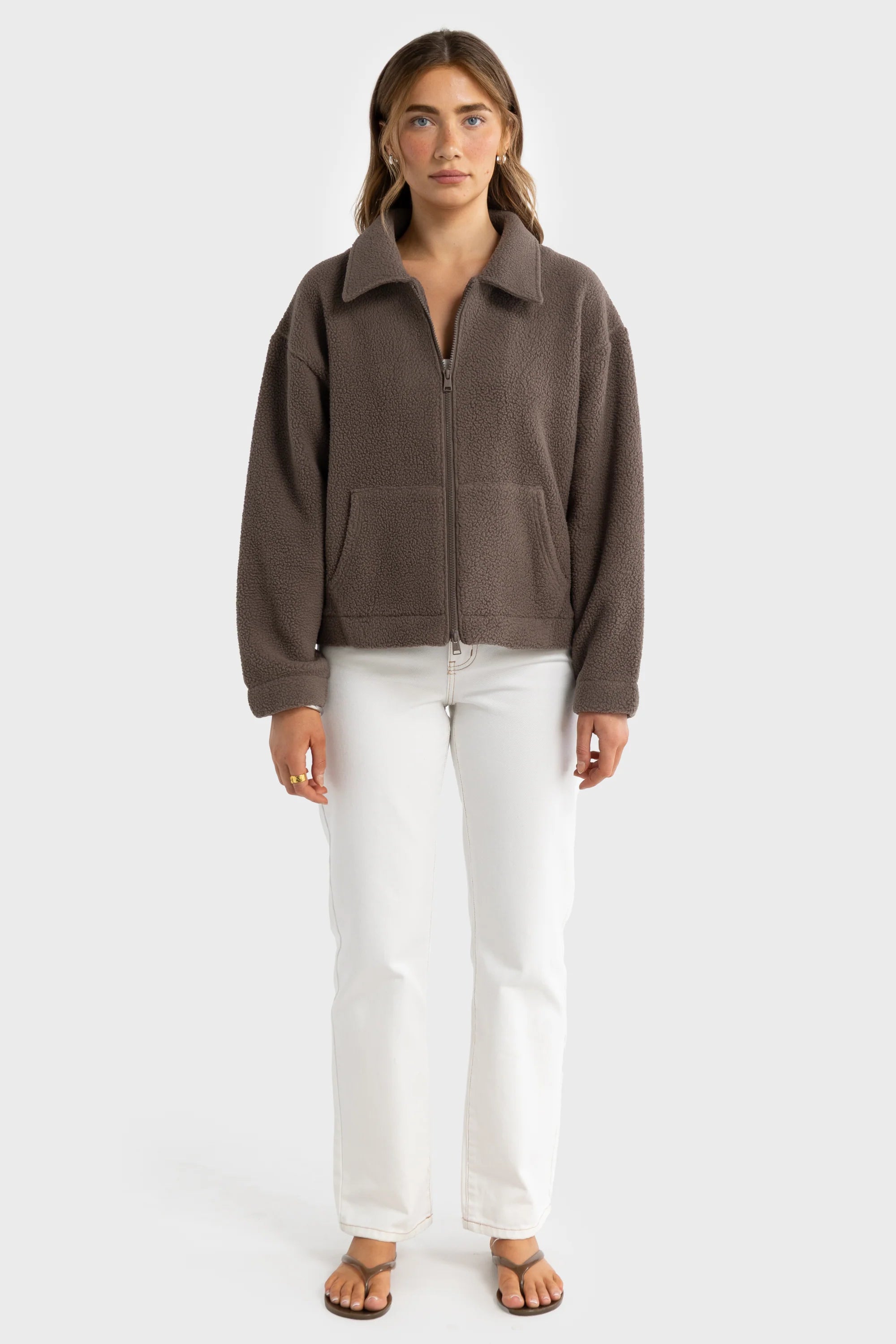 Georgia Sherpa Jacket | Espresso