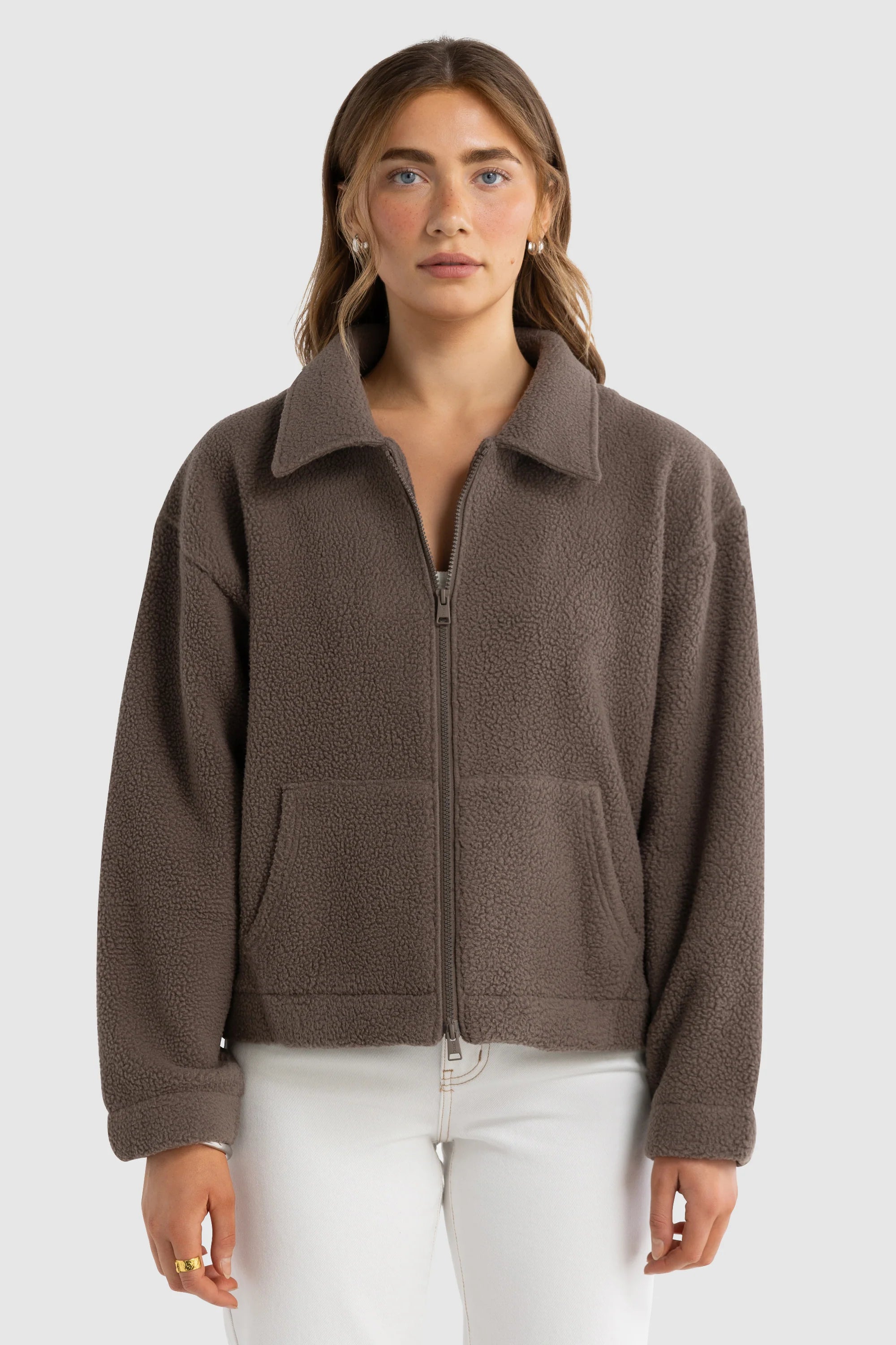 Georgia Sherpa Jacket | Espresso