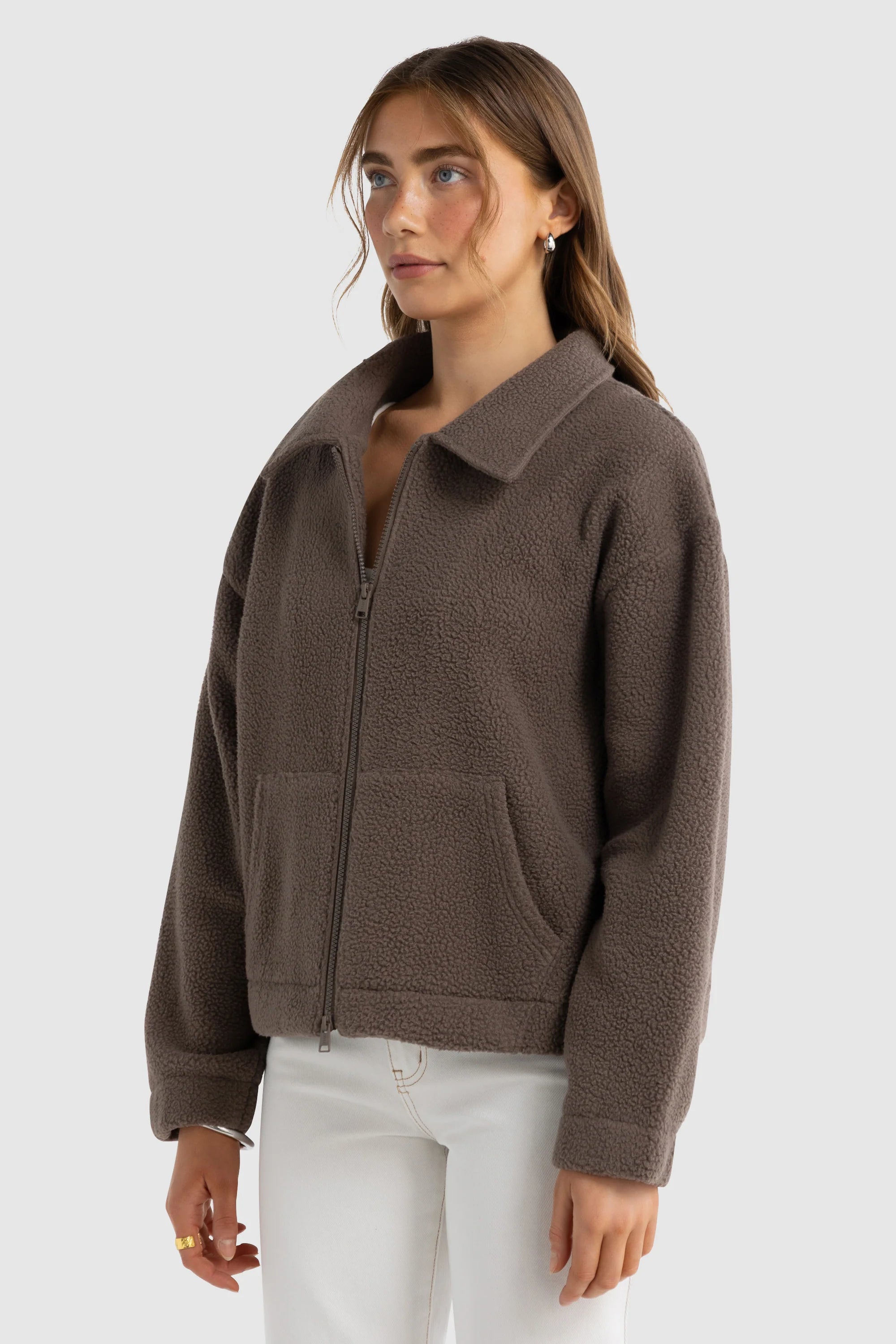 Georgia Sherpa Jacket | Espresso