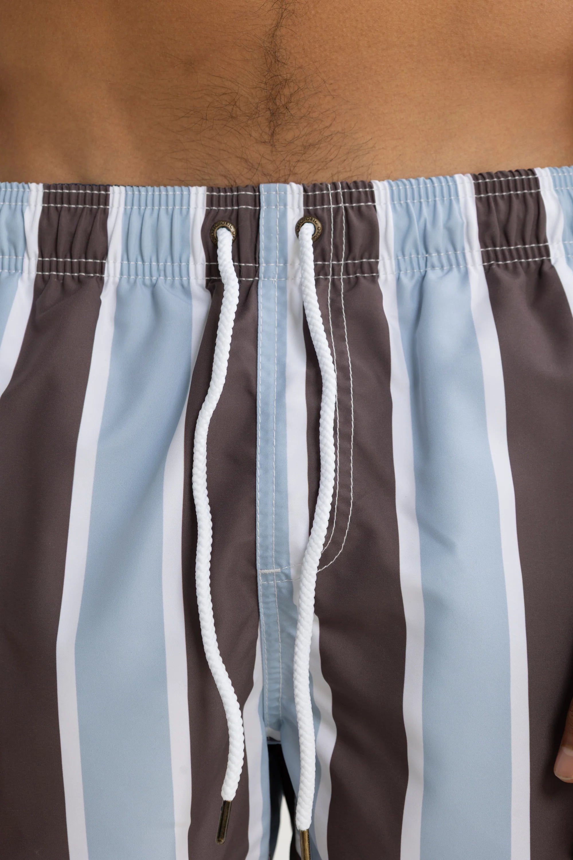 Hamelin Stripe Swim Shorts | Bark & Mist Blue
