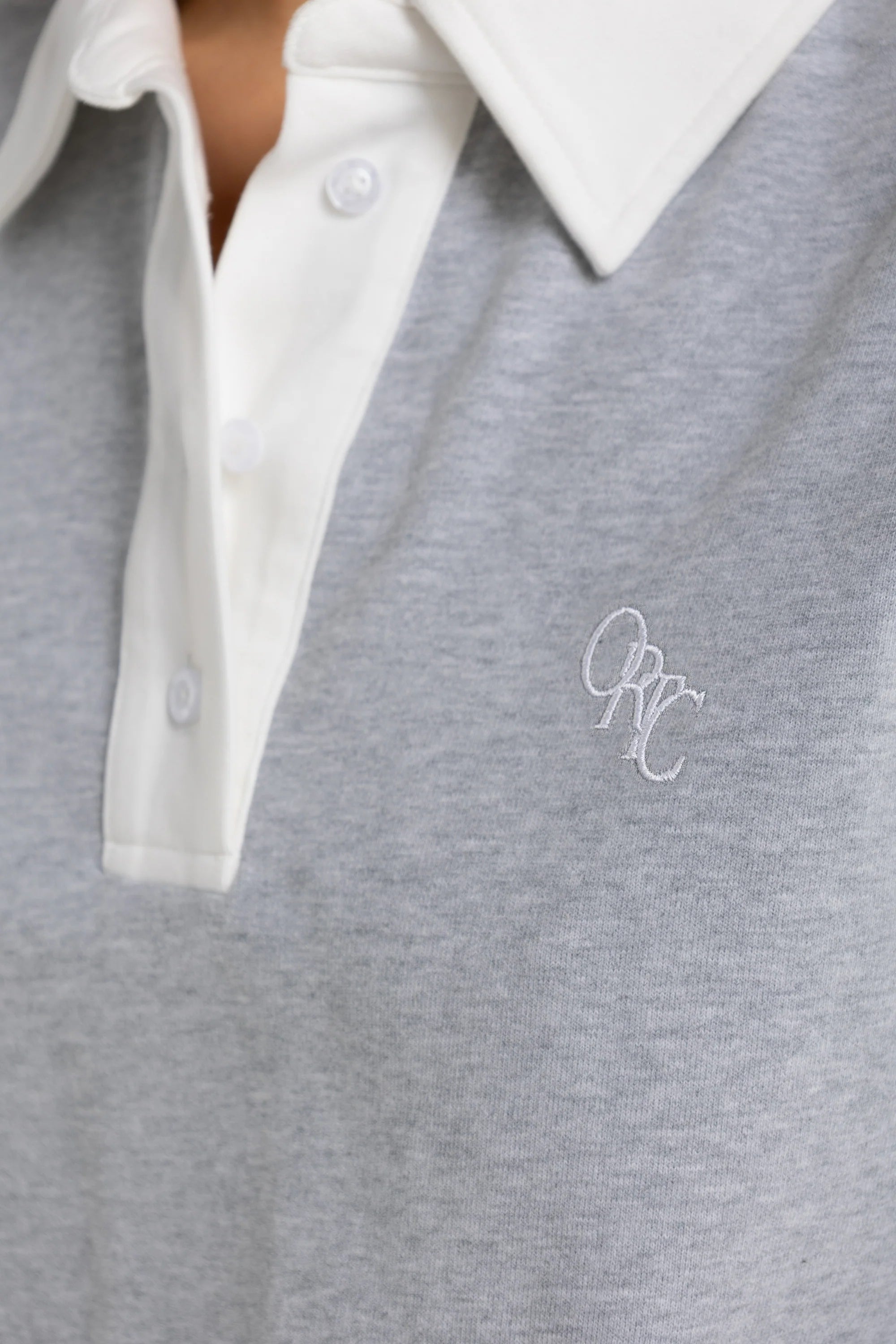 Solene Rugby Jumper | Grey Marle