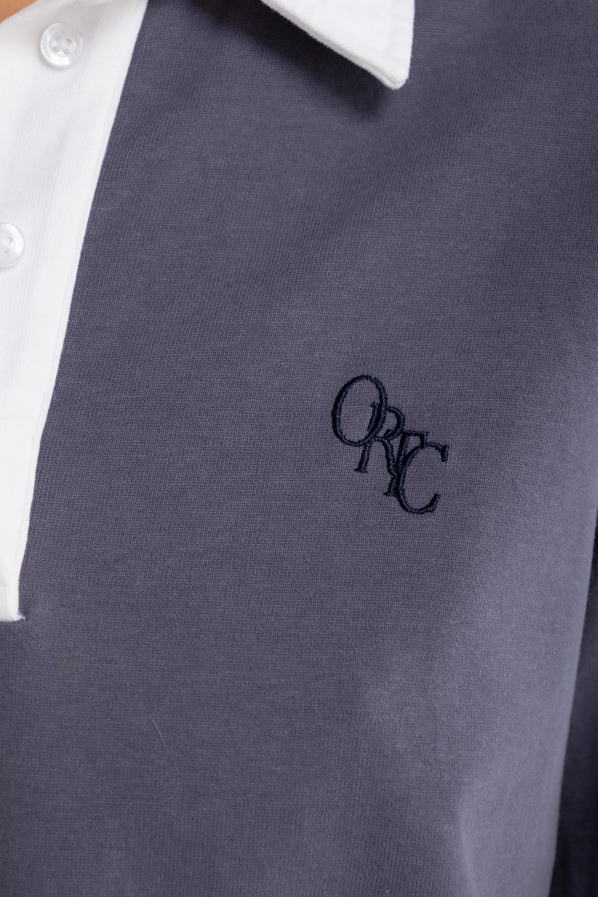 Solene Rugby Jumper | Washed Indigo