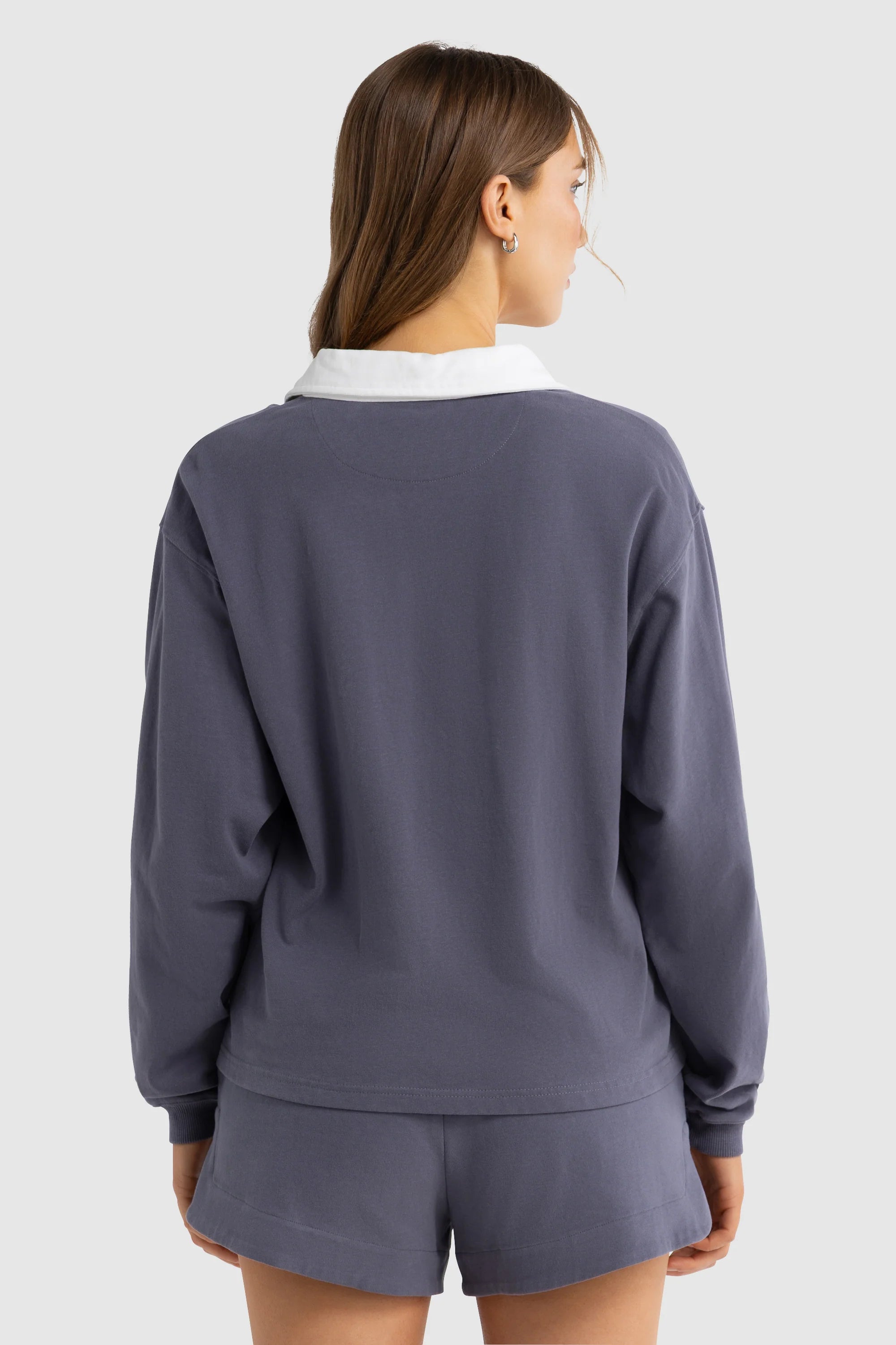 Solene Rugby Jumper | Washed Indigo