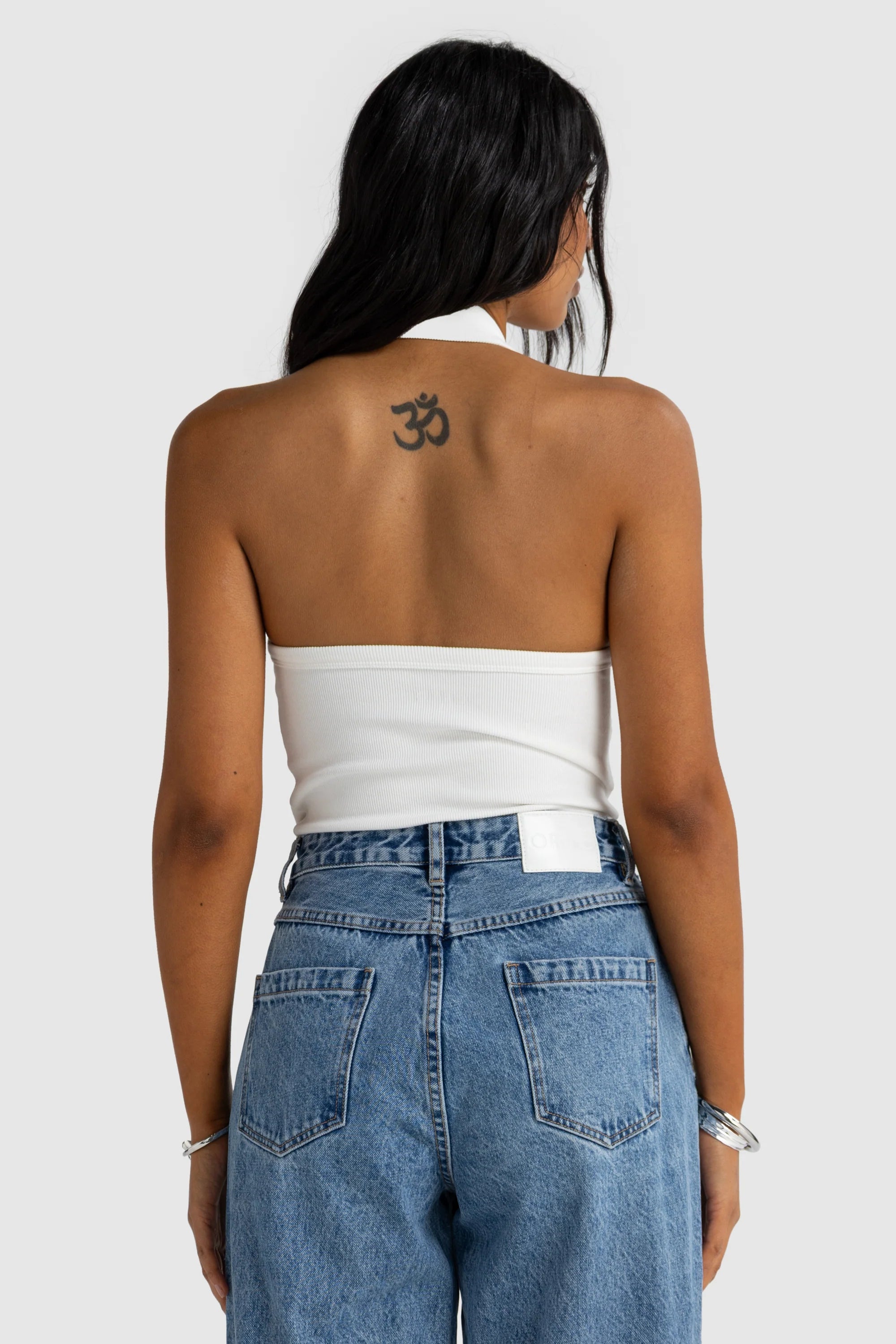 Sunday Halter Tank | White