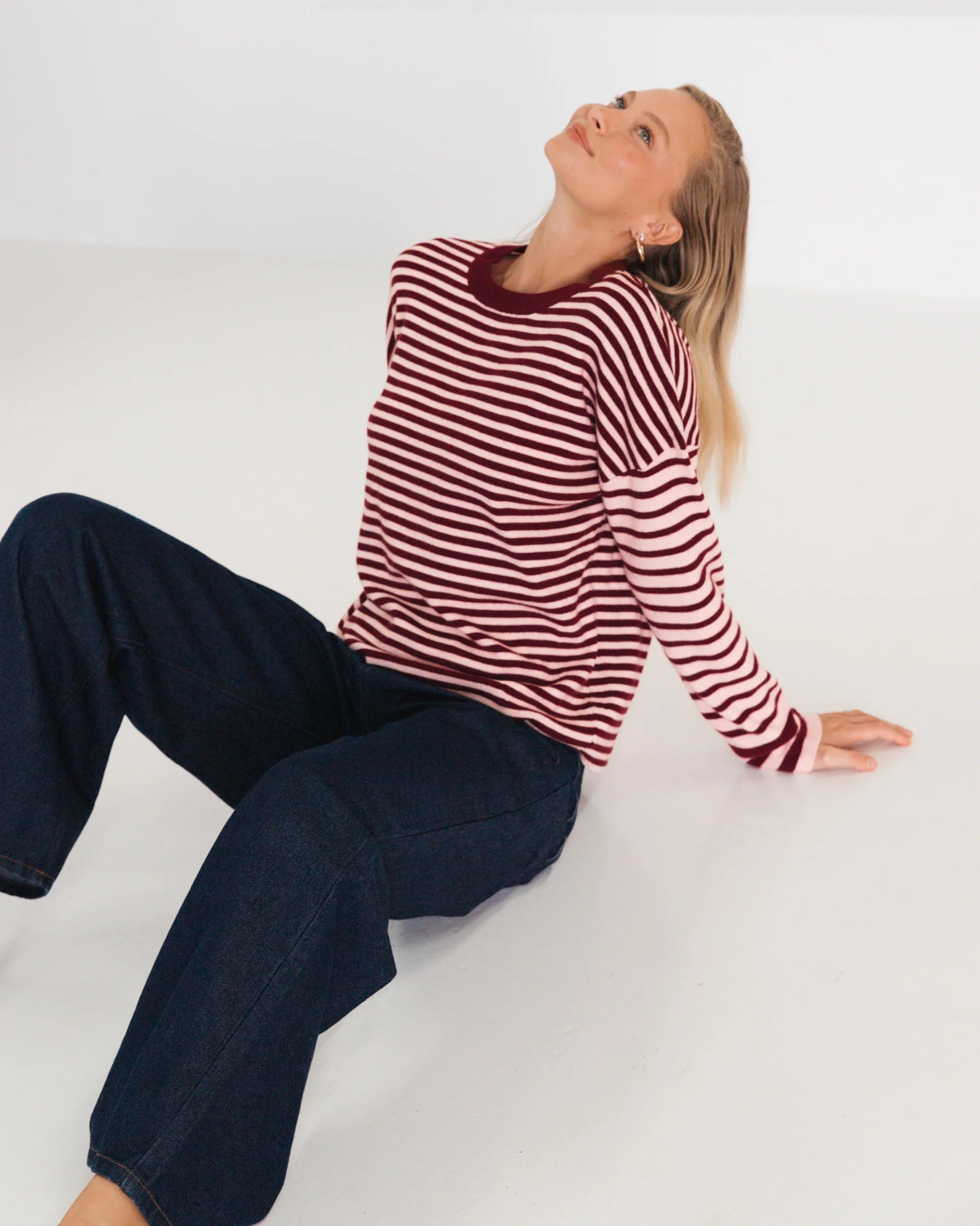 Rebecca Stripe Long Sleeve Top