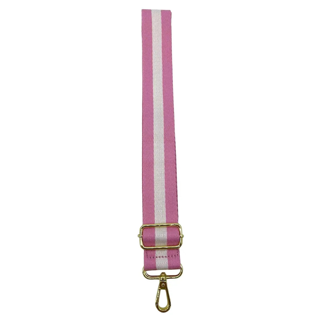 Webbing Bag Strap | Pink &amp; White