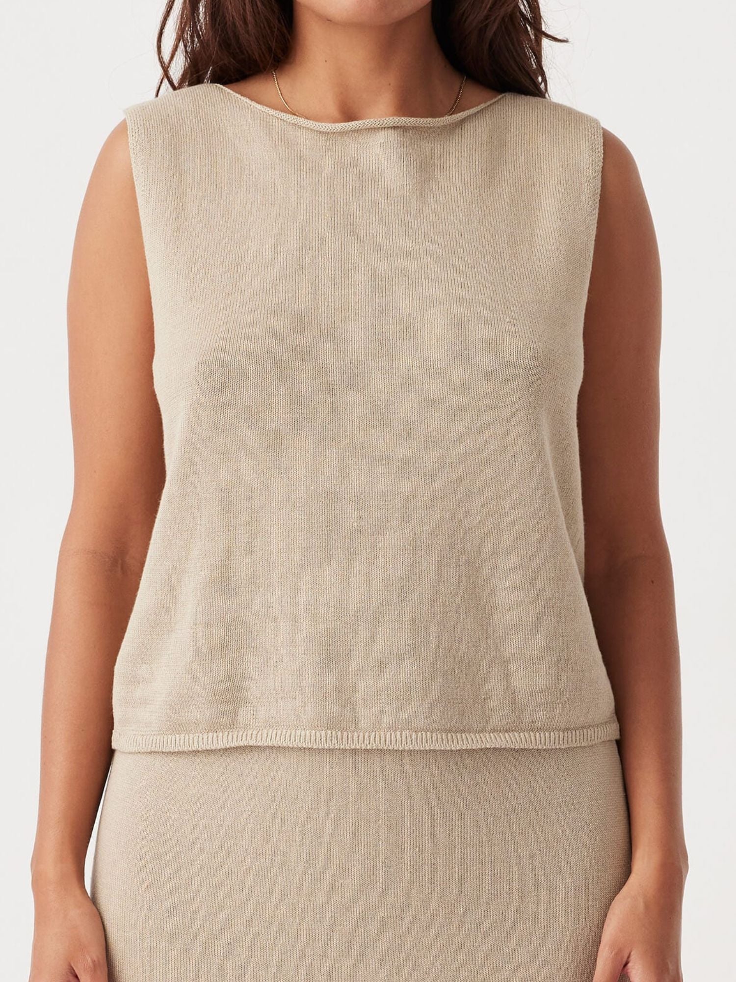 Poppy Vest | Taupe