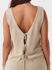 Poppy Vest | Taupe