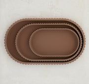 Small Scalloped Trinket Tray | Coffee
