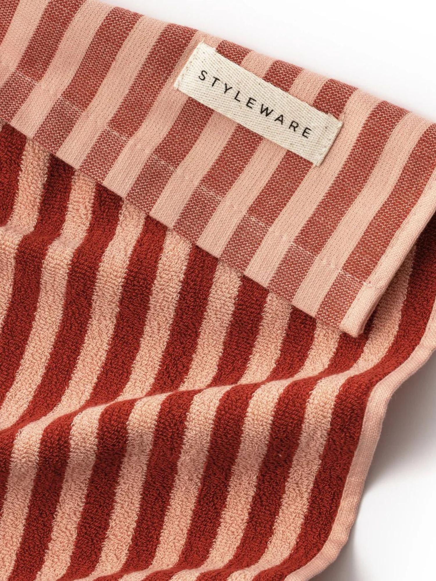 Between The Lines Tea Towel | Red Velvet