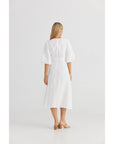 Ava Midi Dress | White