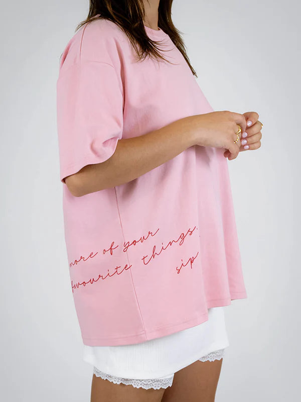 More of your favourite Tee - Pink