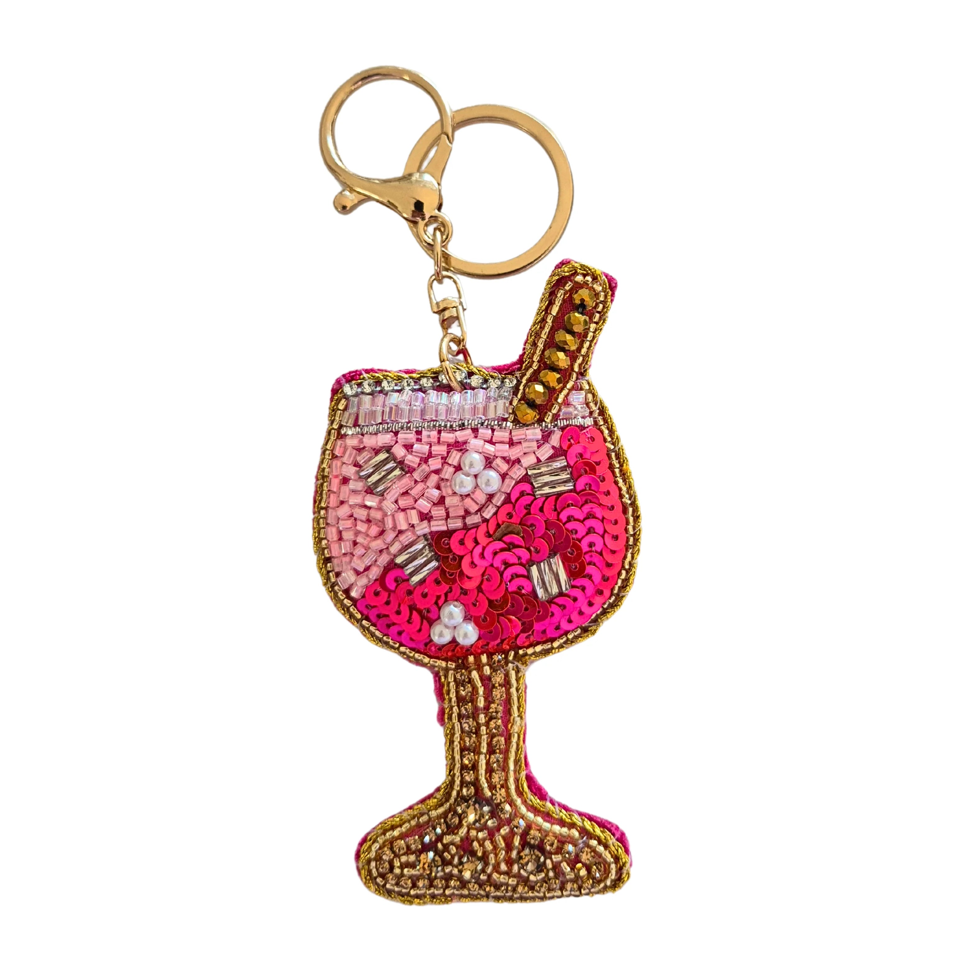 Beaded Keychain - Drink