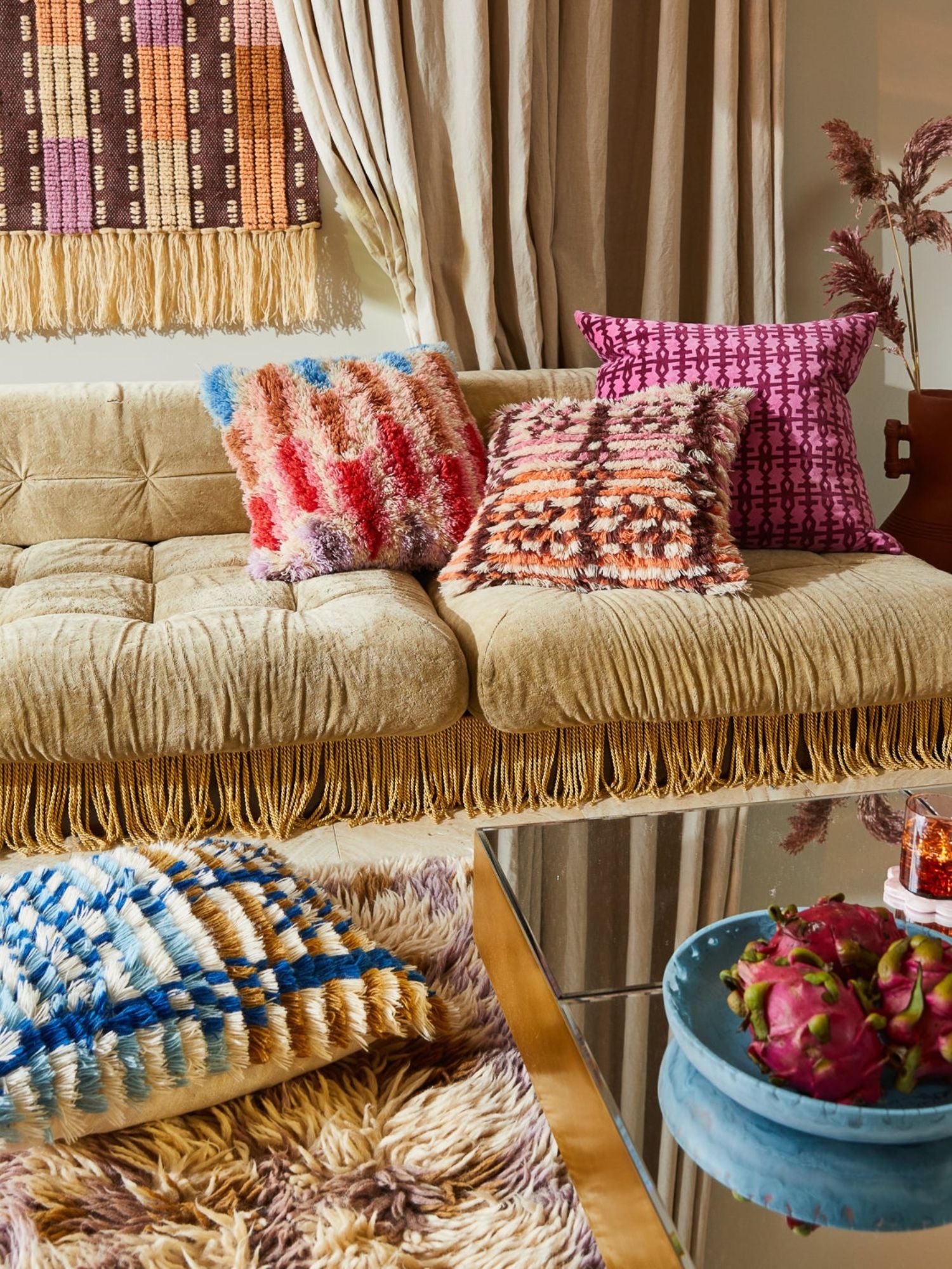 Saanvi Tufted Cushion | Desert