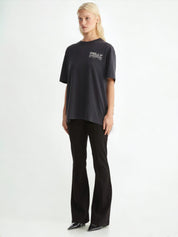 Luna Oversized Tee Classic Logo  |  Vintage Black