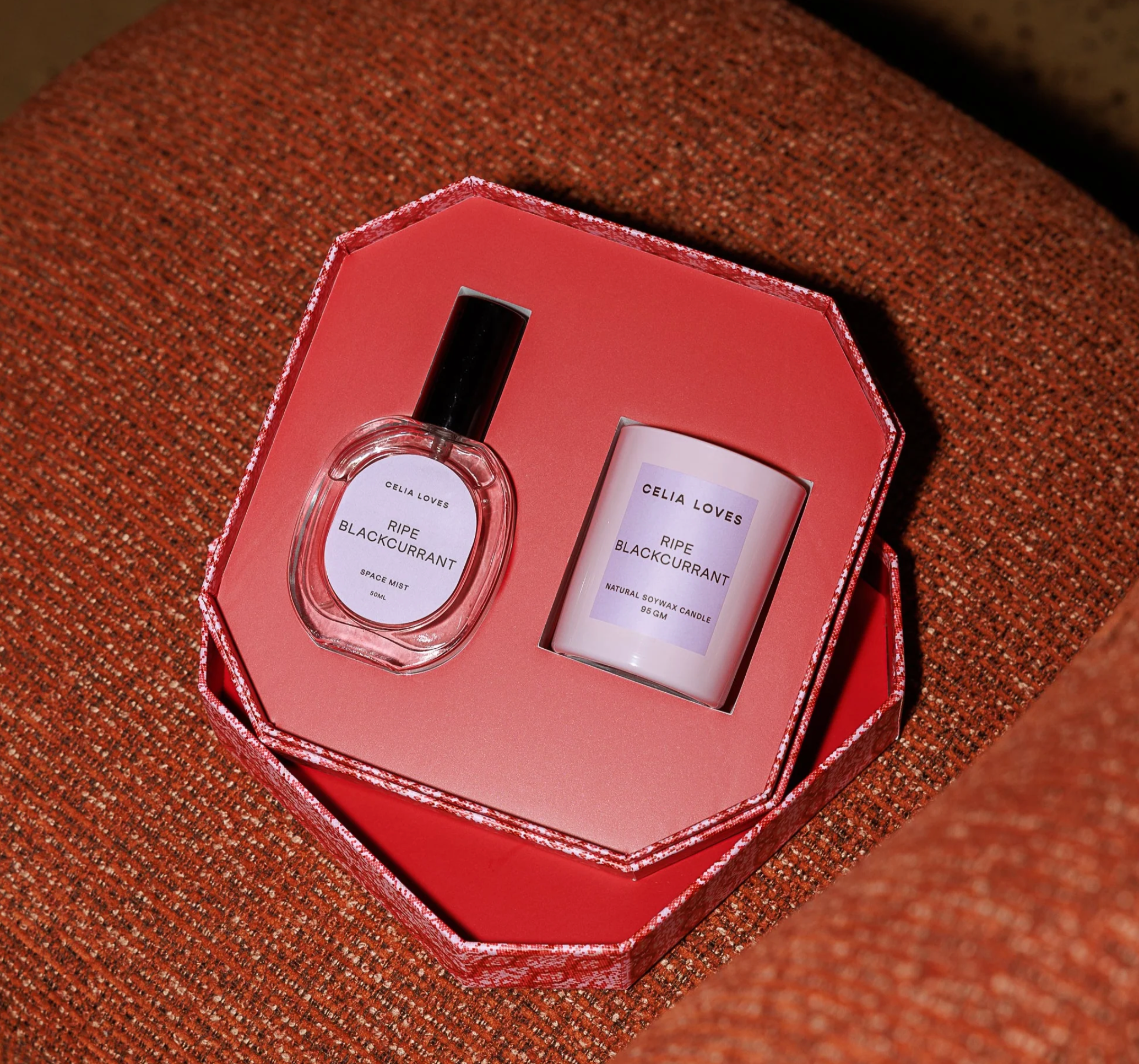 Celia Loves | Ripe Blackcurrant Candle & Room Spray Duo Set