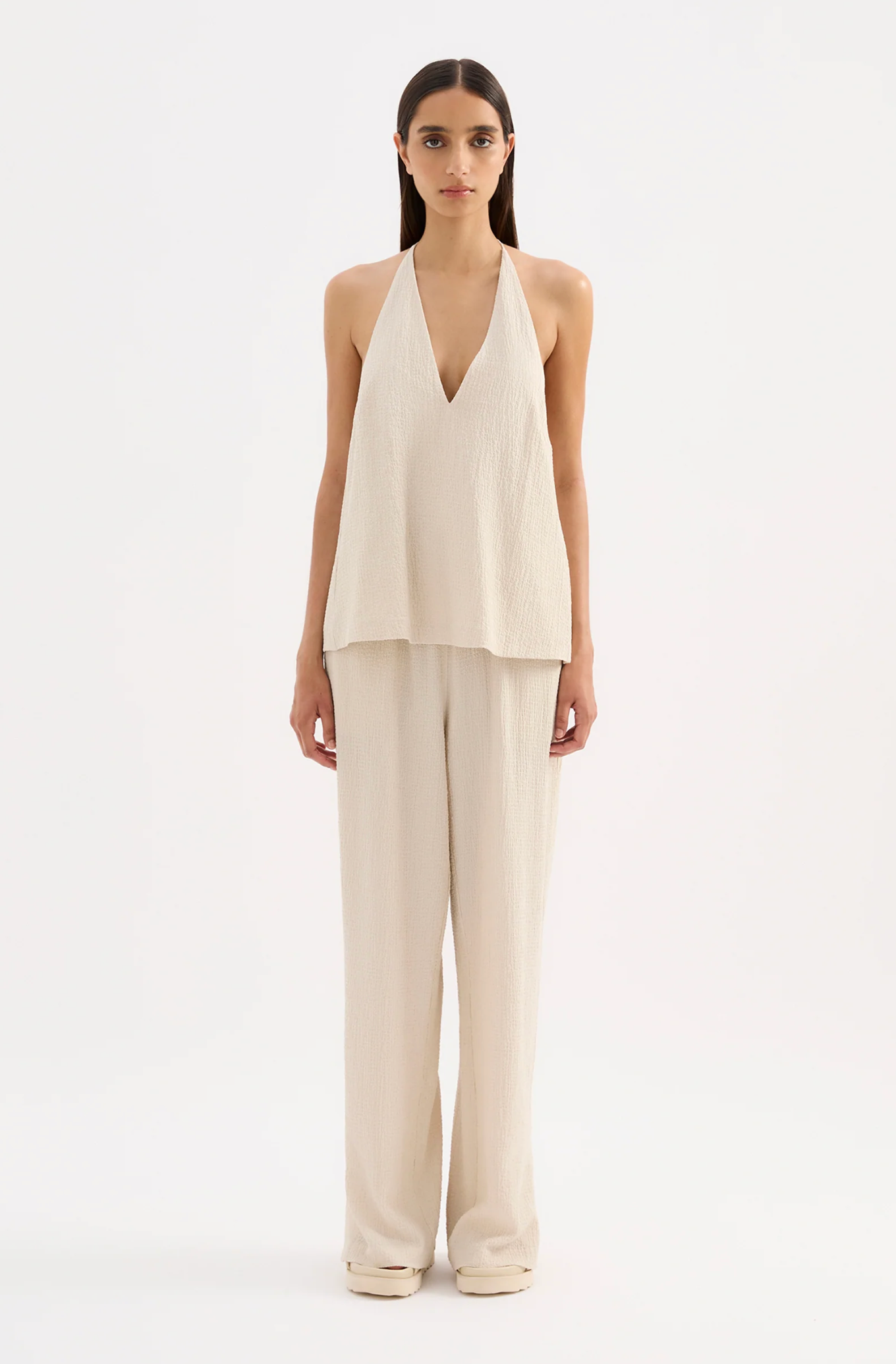 Palma Halter Top | Nude