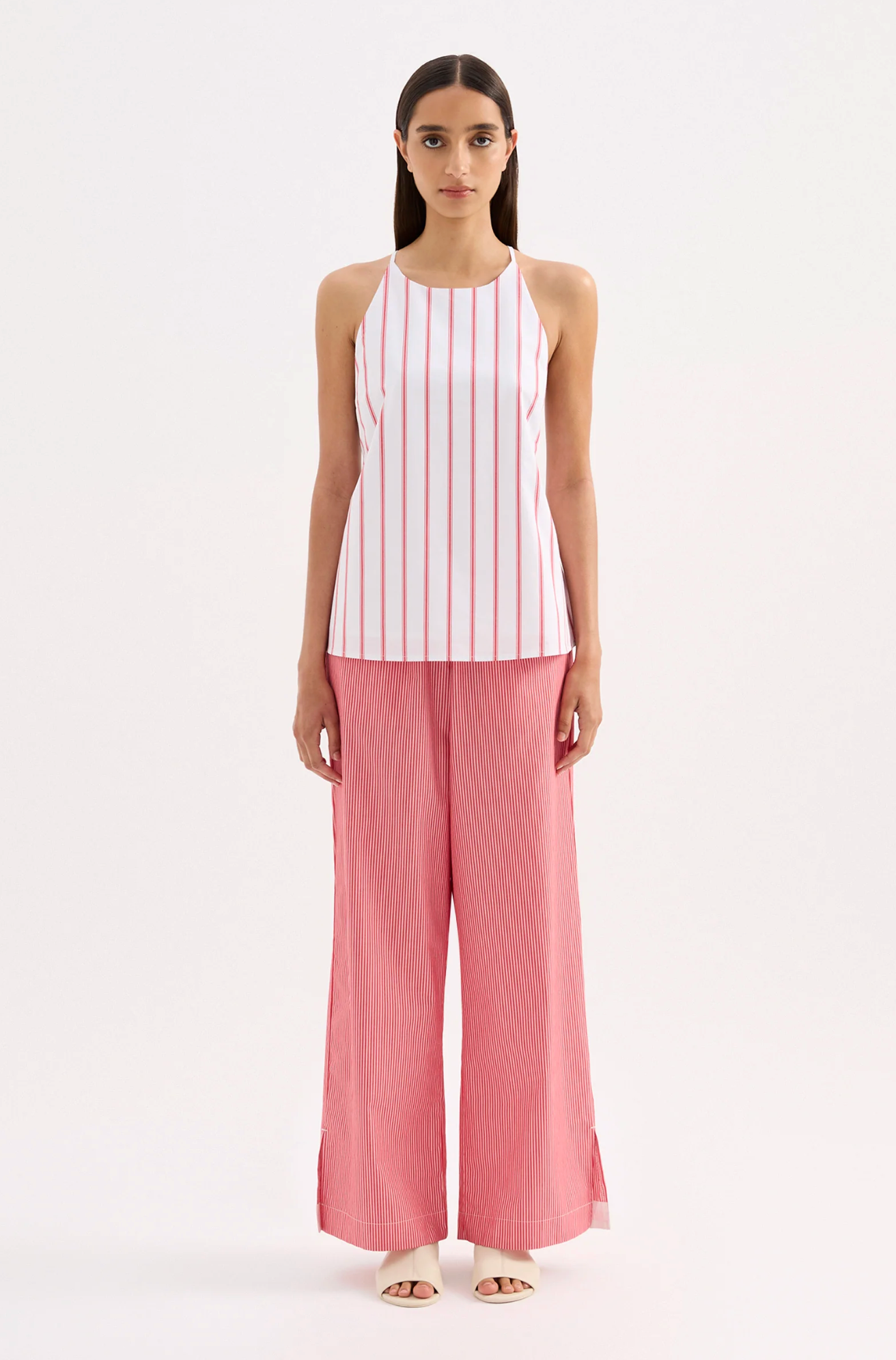 Anouk Stripe Top | White Stripe