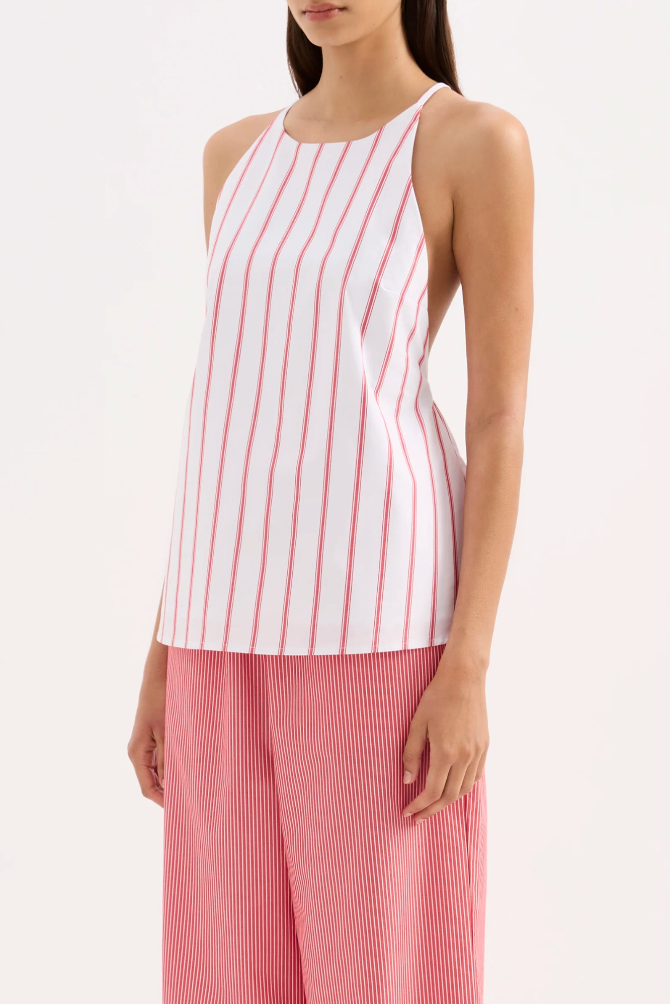 Anouk Stripe Top | White Stripe