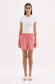 Anouk Stripe Short | Red Stripe
