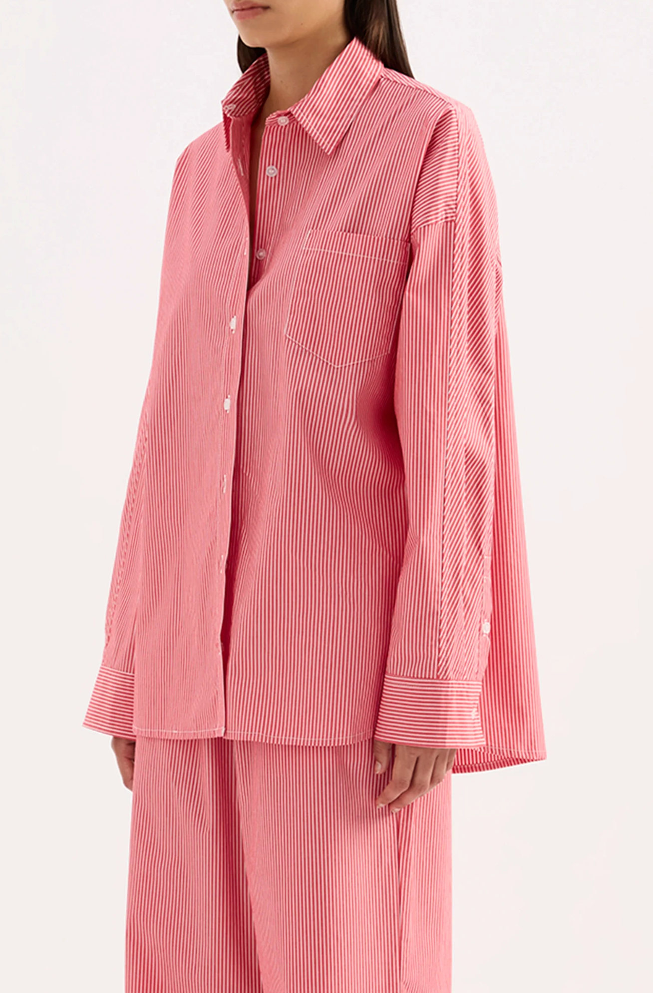 Anouk Stripe Shirt | Red Stripe